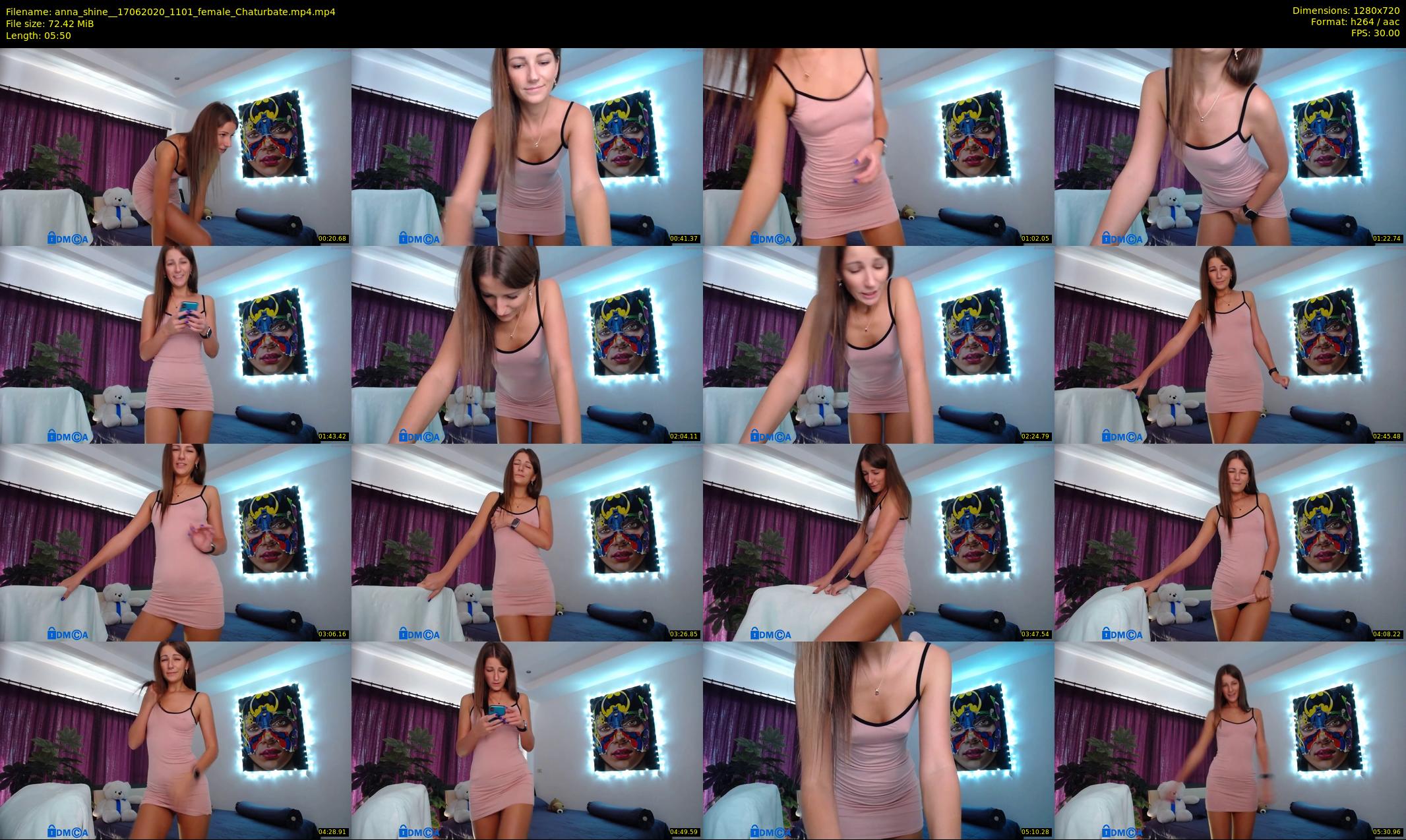 anna_shine_ — 6 minute Chaturbate female cam show recording, 720p, Jun 17, 2020