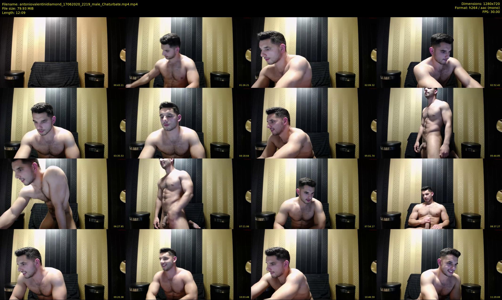 antoniovalentinidiamond — 13 minute Chaturbate male cam show recording, 720p, Jun 17, 2020