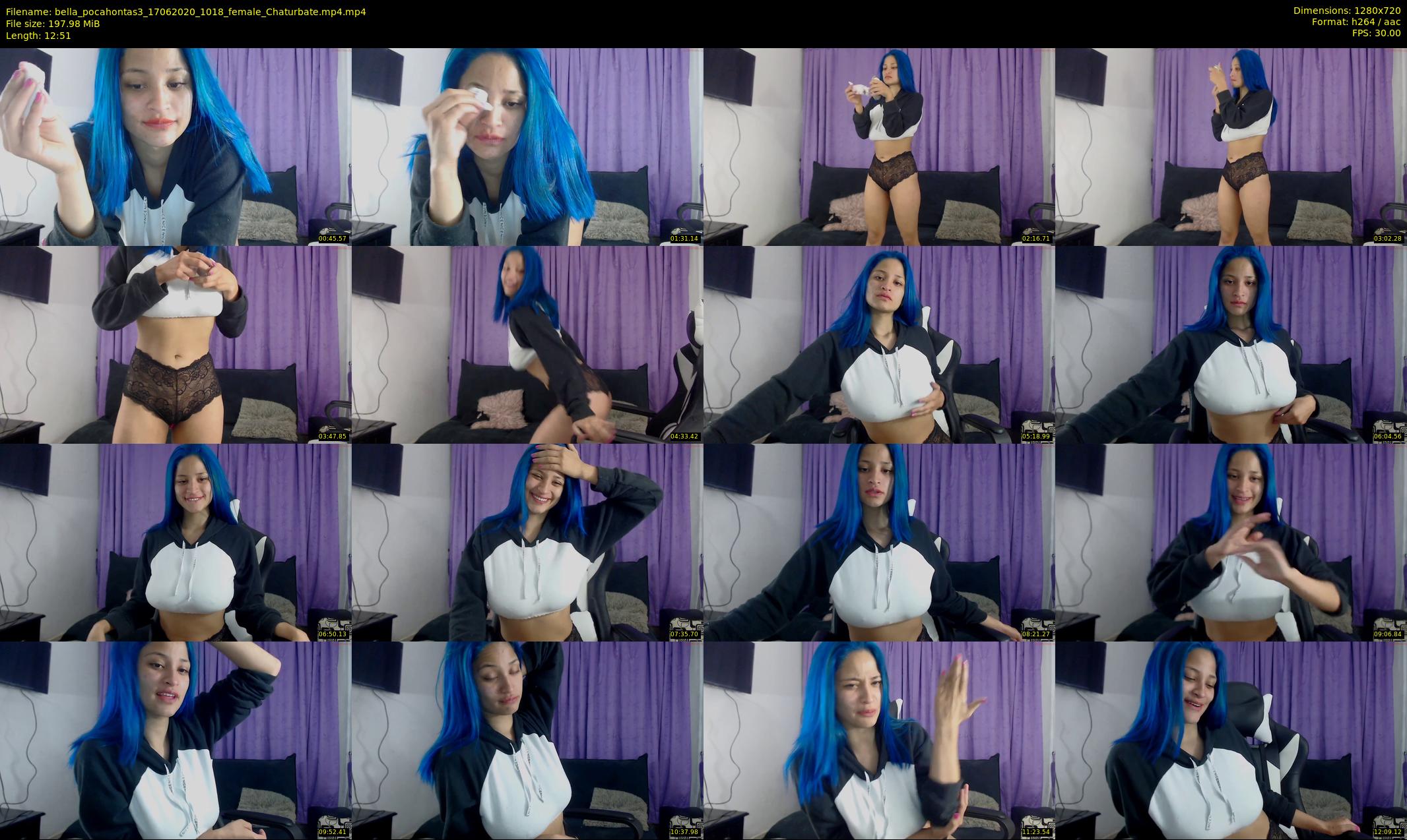 bella_pocahontas3 — 13 minute Chaturbate female cam show recording, 720p, Jun 17, 2020