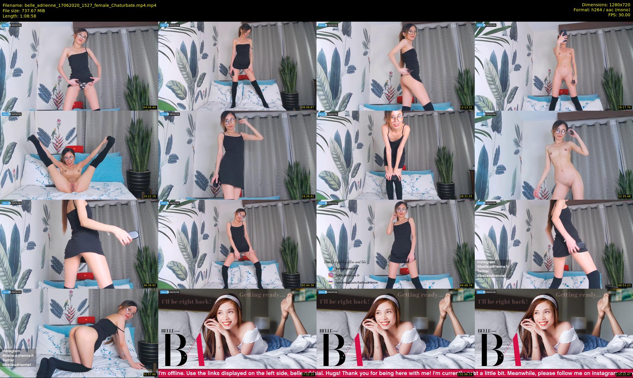 belle_adrienne — 69 minute Chaturbate couple cam show recording, 720p, Jun 17, 2020