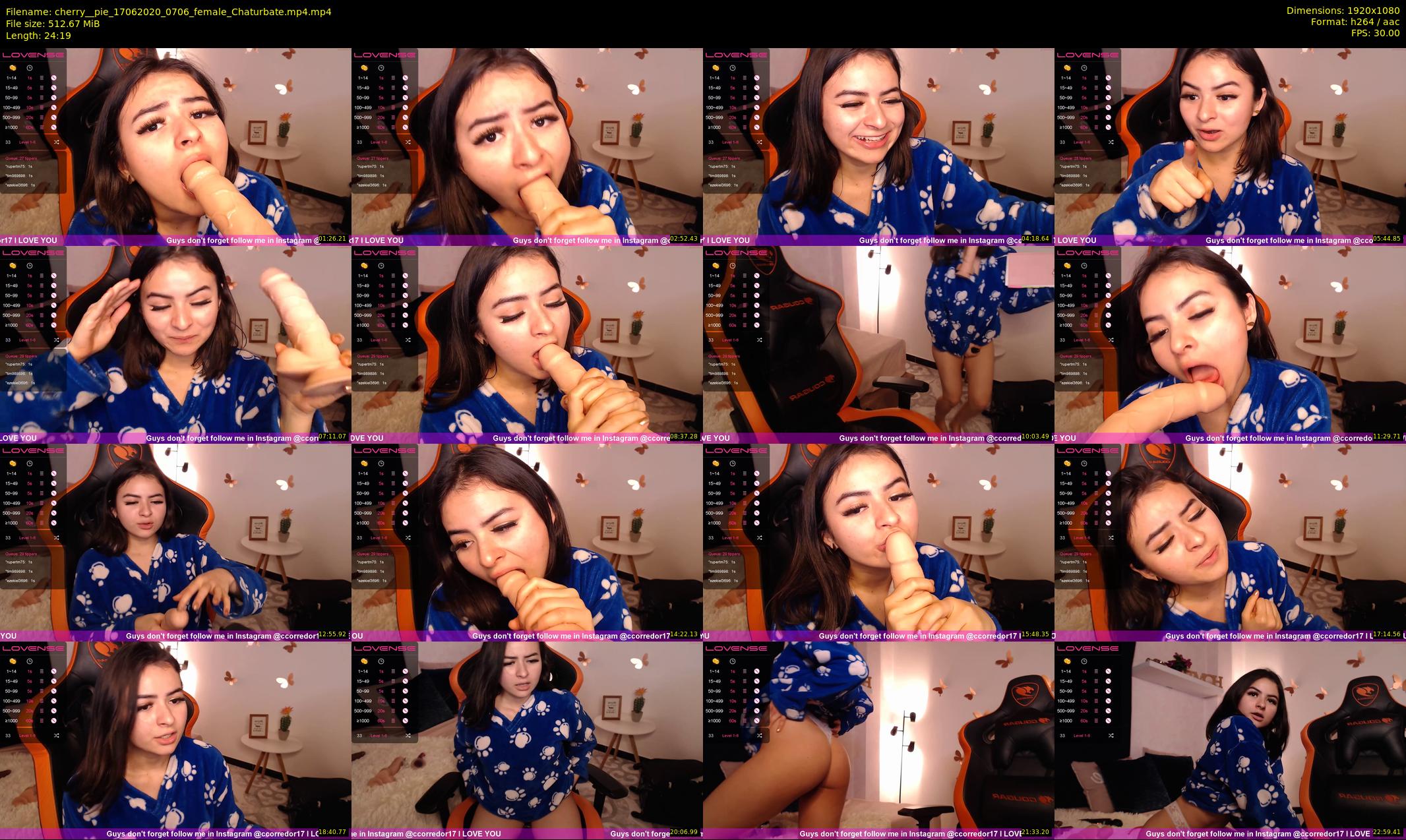 cherry__pie — 25 minute Chaturbate female cam show recording, 1080p, Jun 17, 2020
