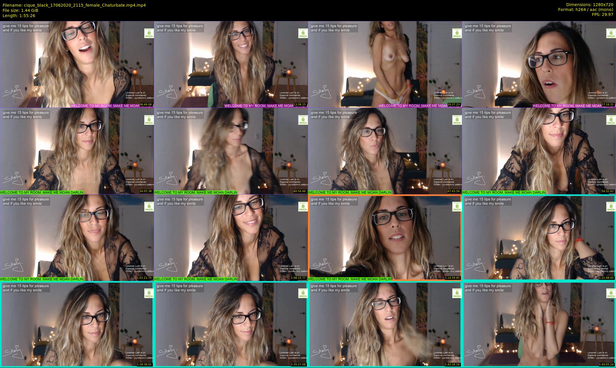 cique_black — 116 minute Chaturbate female cam show recording, 720p, Jun 17, 2020