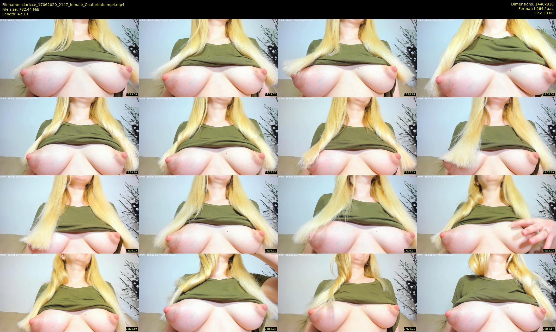 claricce — 43 minute Chaturbate female cam show recording, 720p, Jun 17, 2020