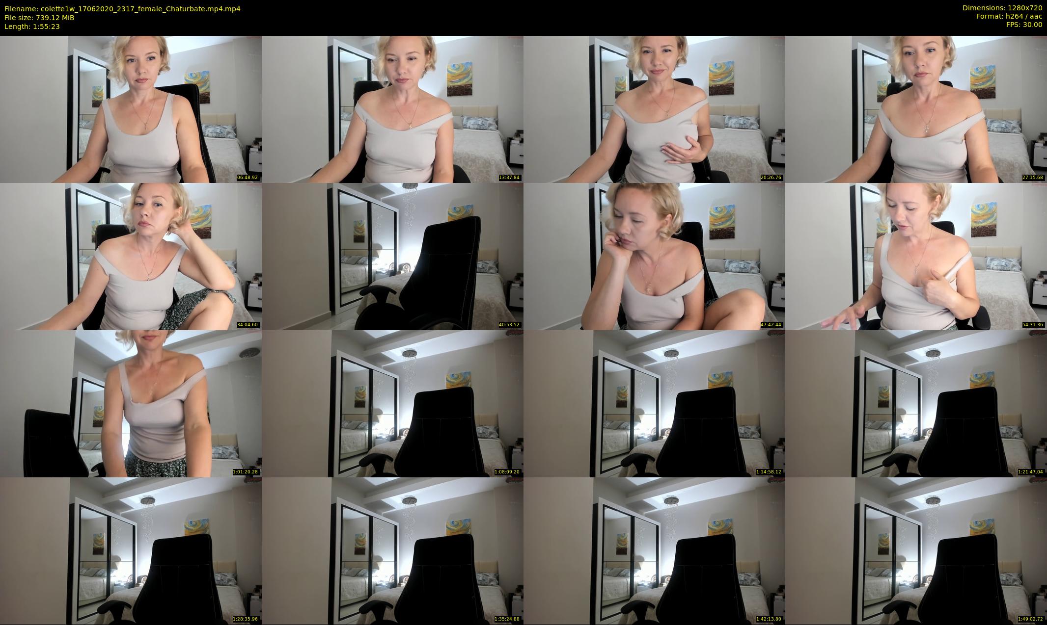 colette1w — 116 minute Chaturbate female cam show recording, 720p, Jun 17, 2020