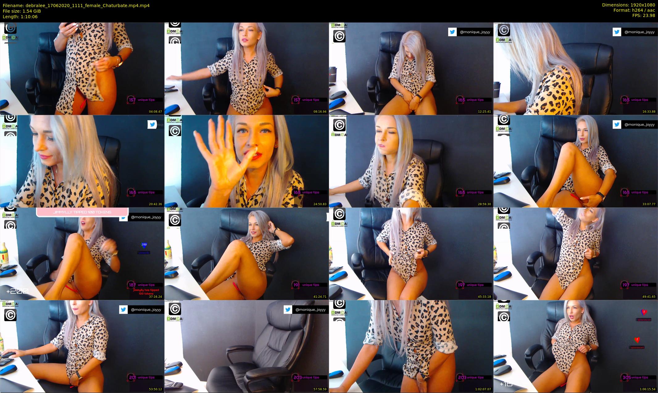 debralee — 71 minute Chaturbate female cam show recording, 1080p, Jun 17, 2020