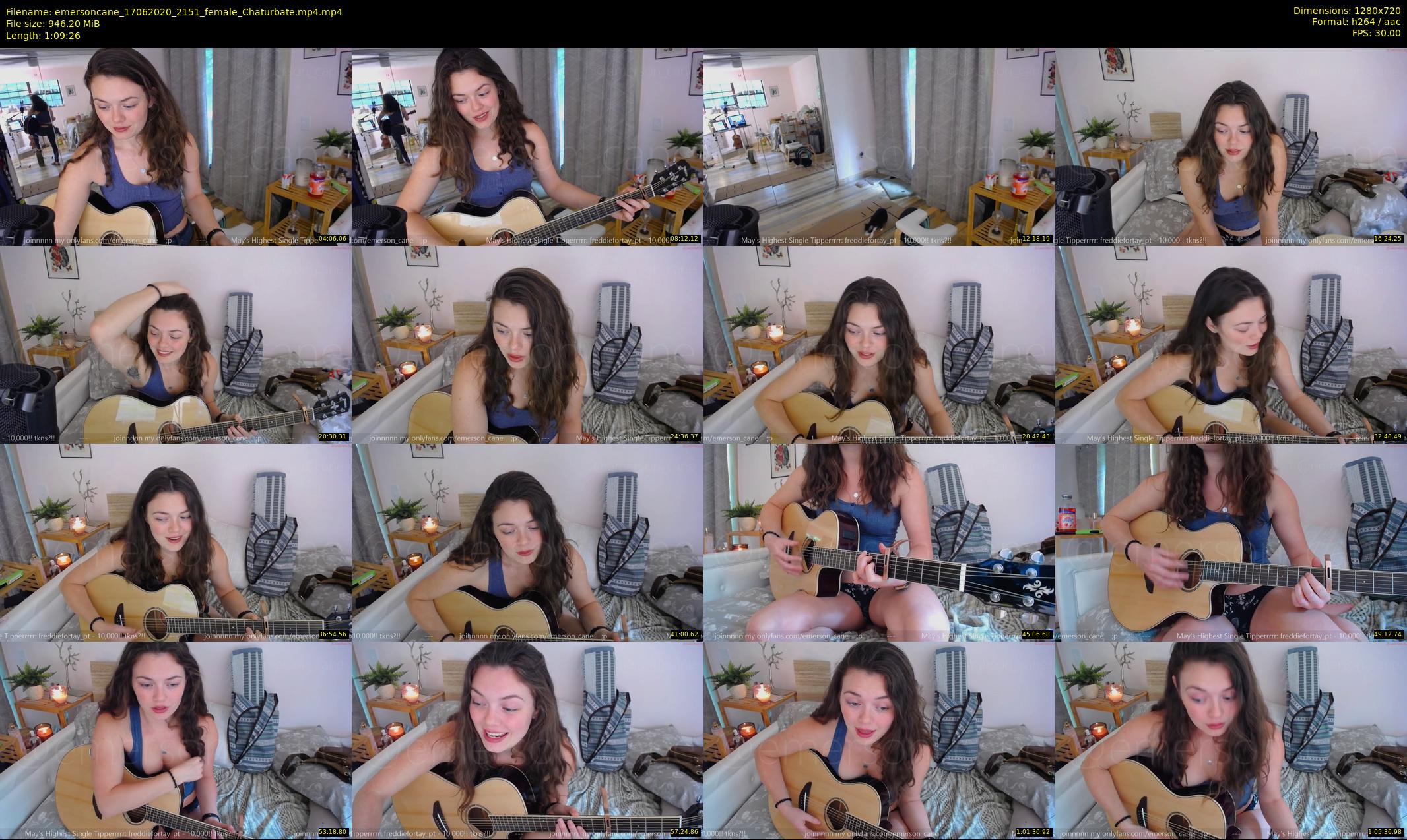 emersoncane — 70 minute Chaturbate female cam show recording, 720p, Jun 17, 2020