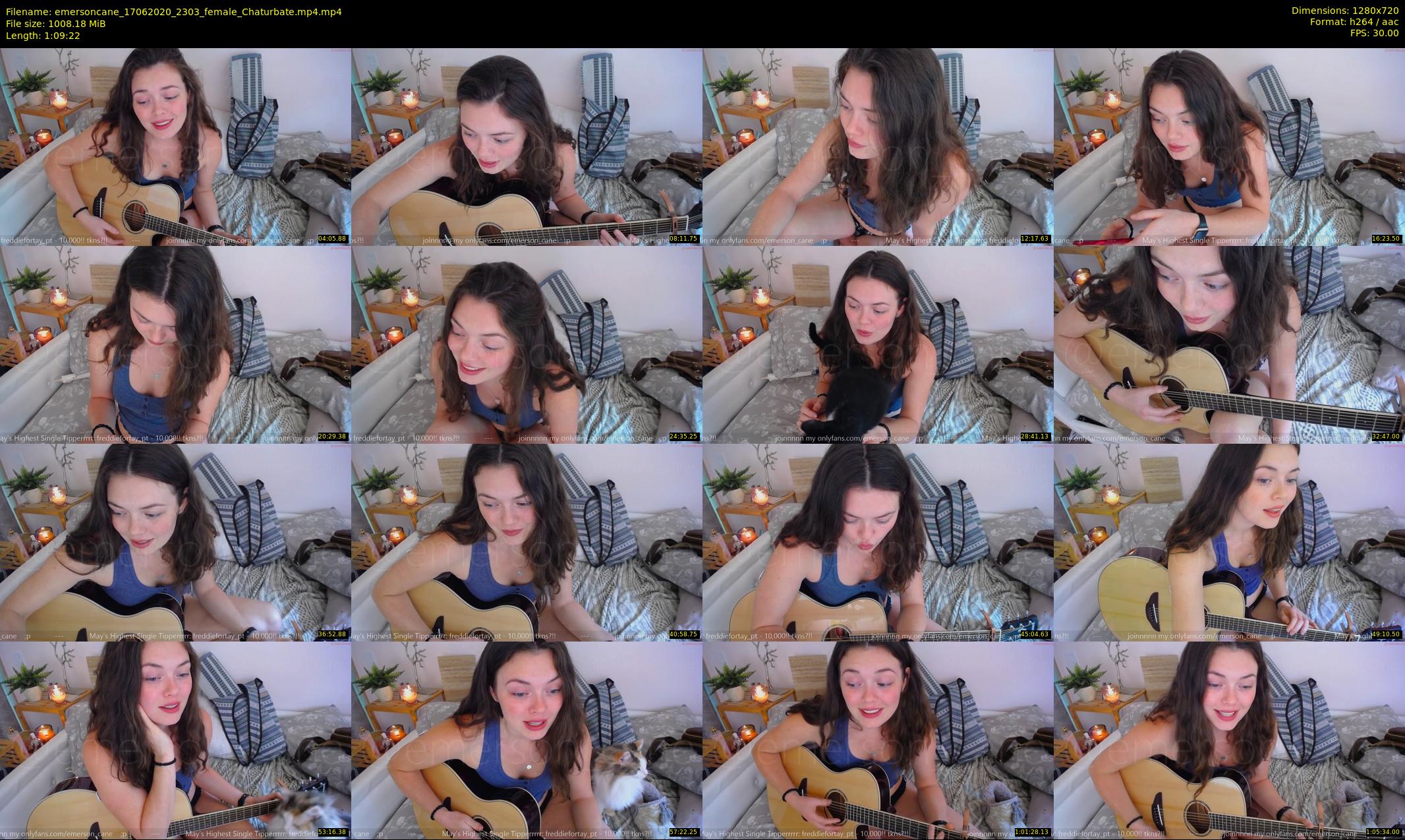 emersoncane — 70 minute Chaturbate female cam show recording, 720p, Jun 17, 2020