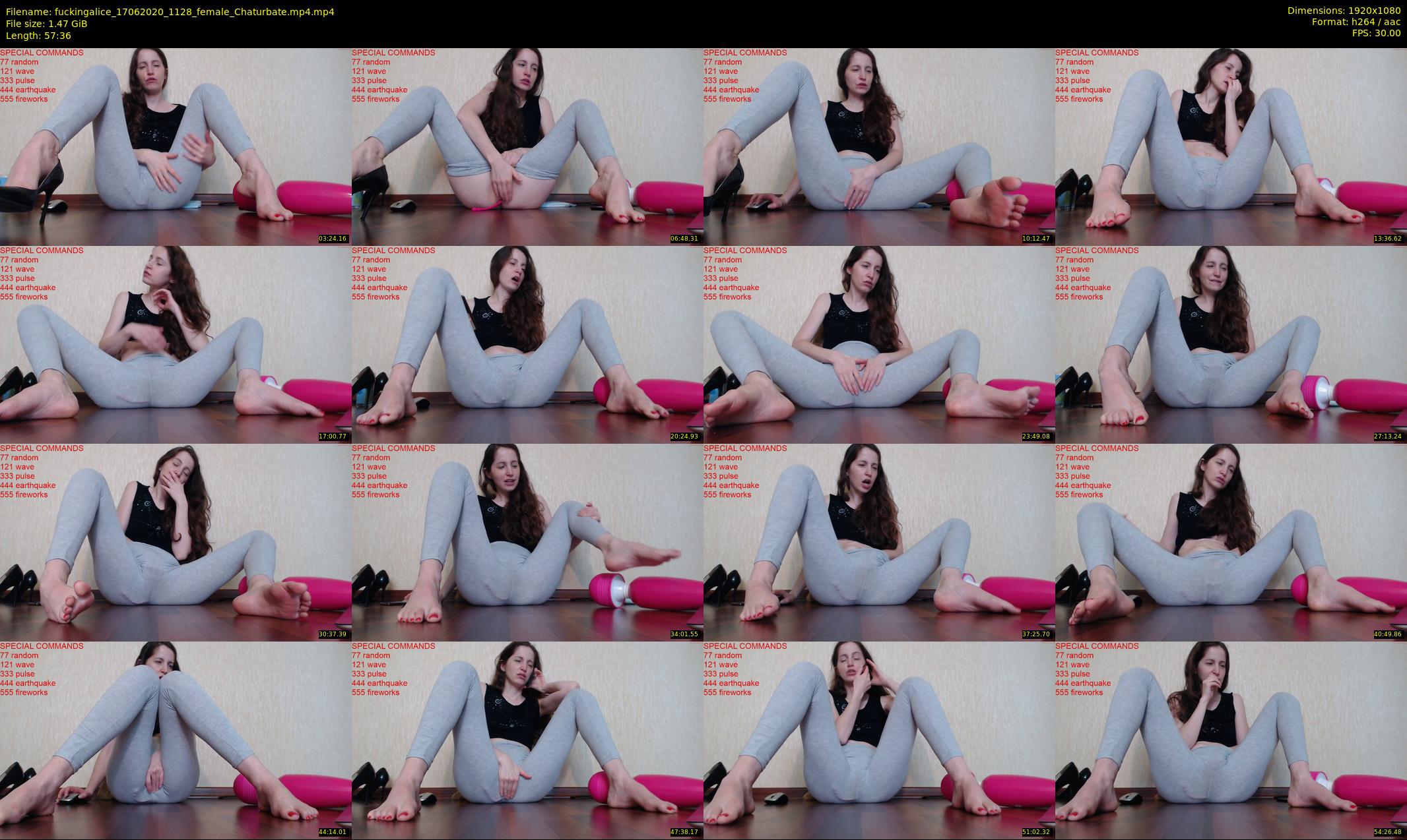 fuckingalice — 58 minute Chaturbate female cam show recording, 1080p, Jun 17, 2020