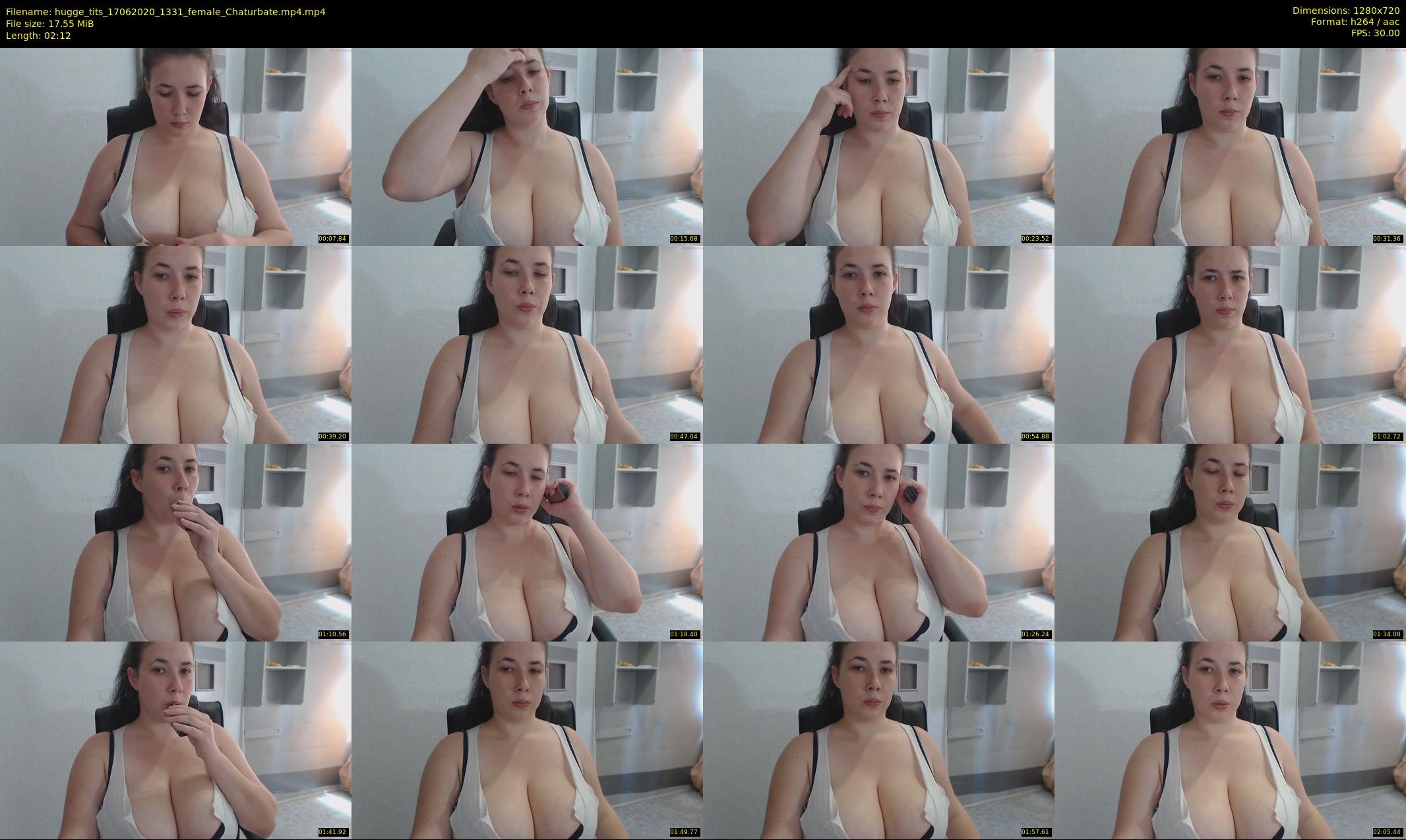 hugge_tits — 3 minute Chaturbate female cam show recording, 720p, Jun 17, 2020