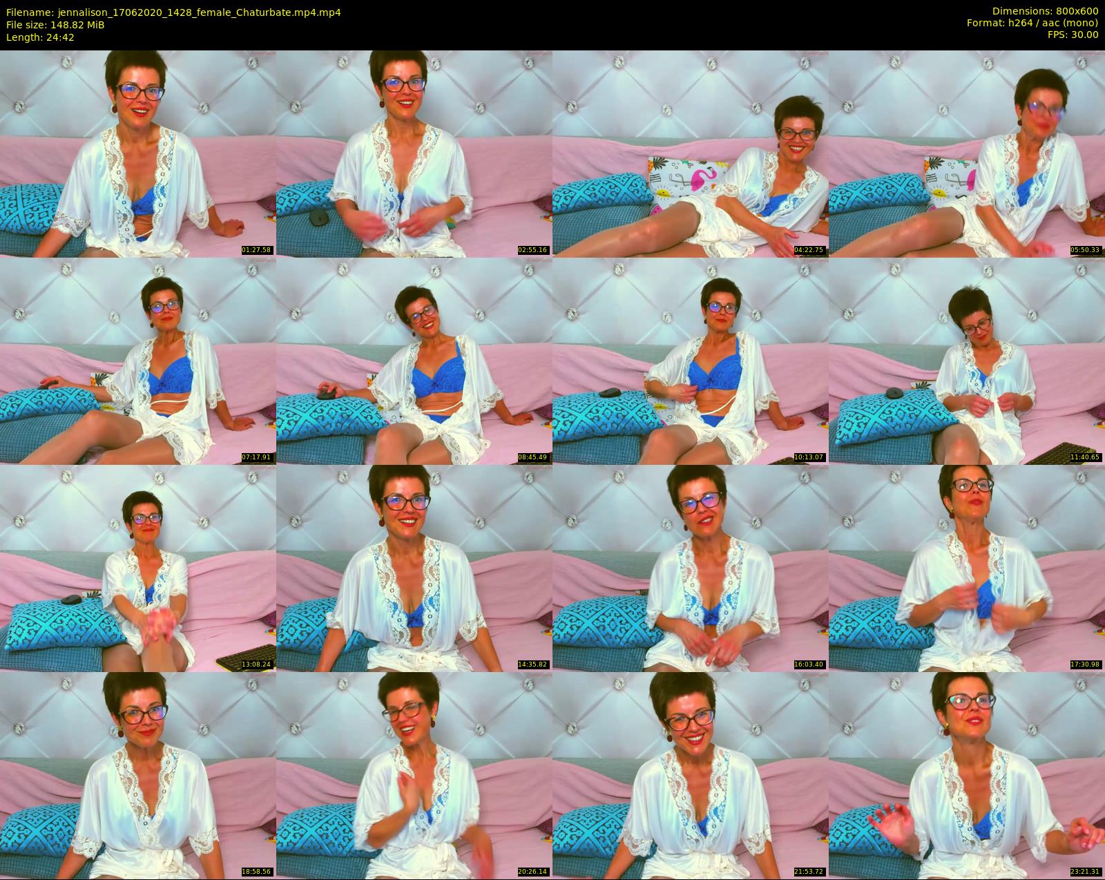 jennalison — 25 minute Chaturbate female cam show recording, 480p, Jun 17, 2020