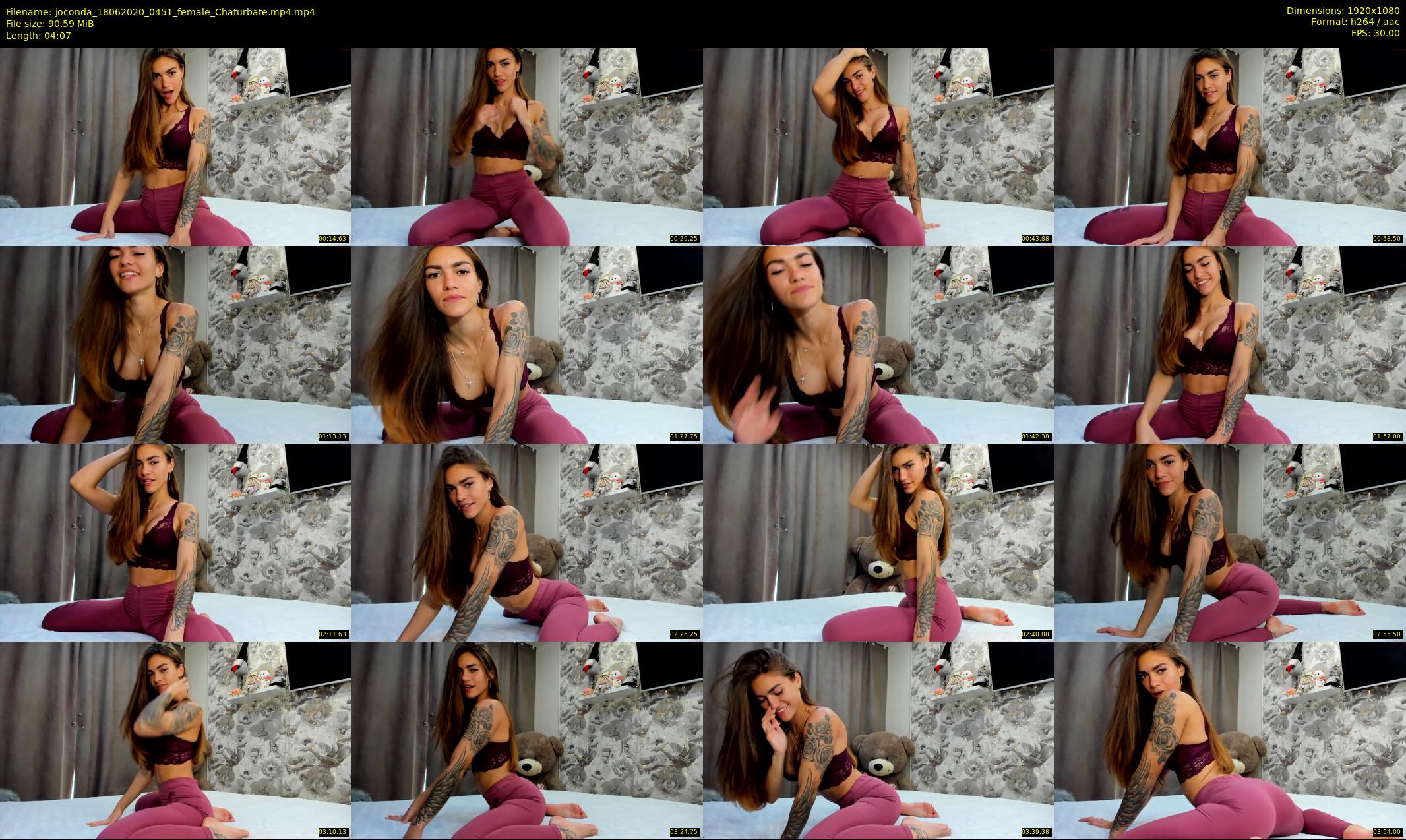 joconda — 5 minute Chaturbate female cam show recording, 1080p, Jun 18, 2020