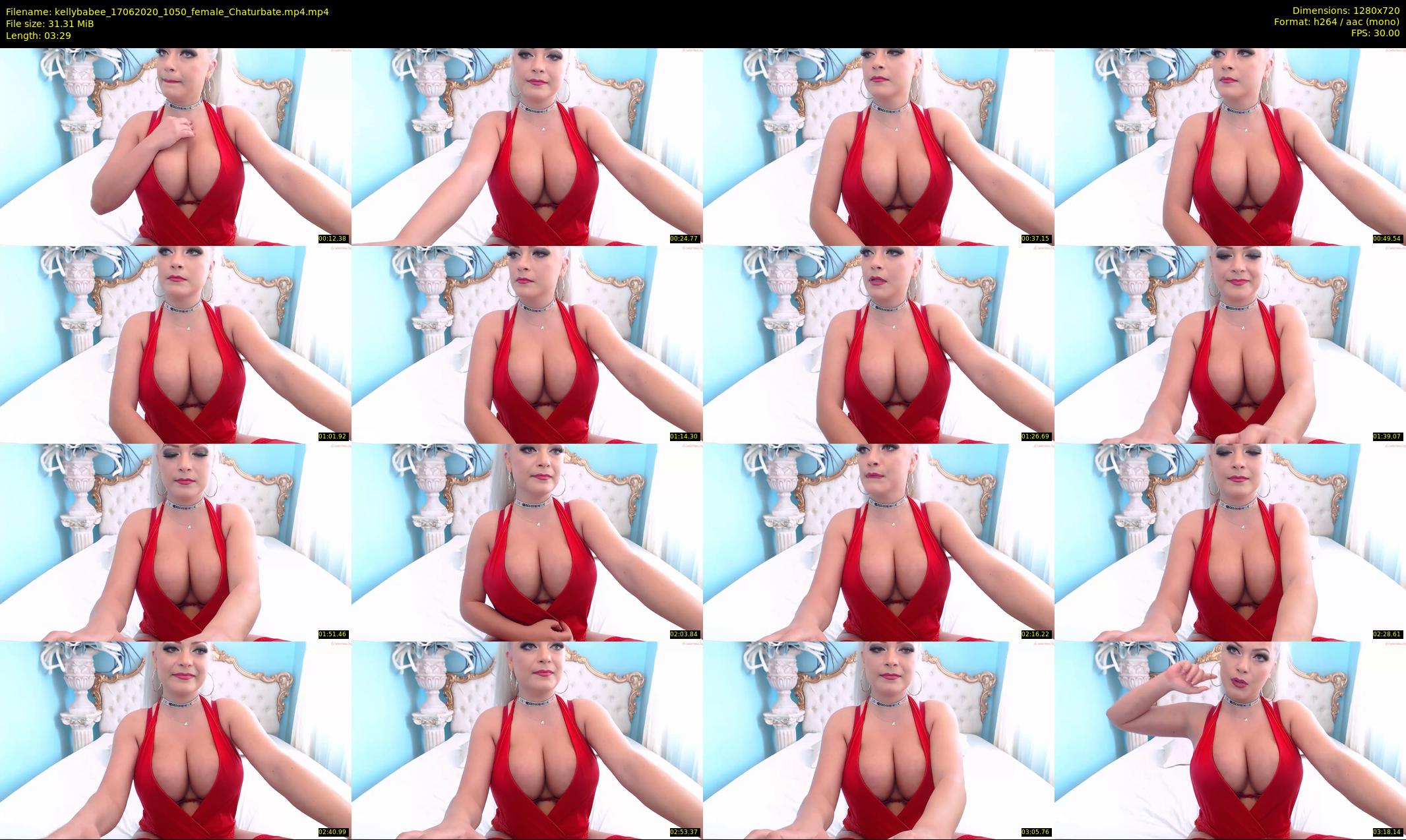kellybabee — 4 minute Chaturbate female cam show recording, 720p, Jun 17, 2020
