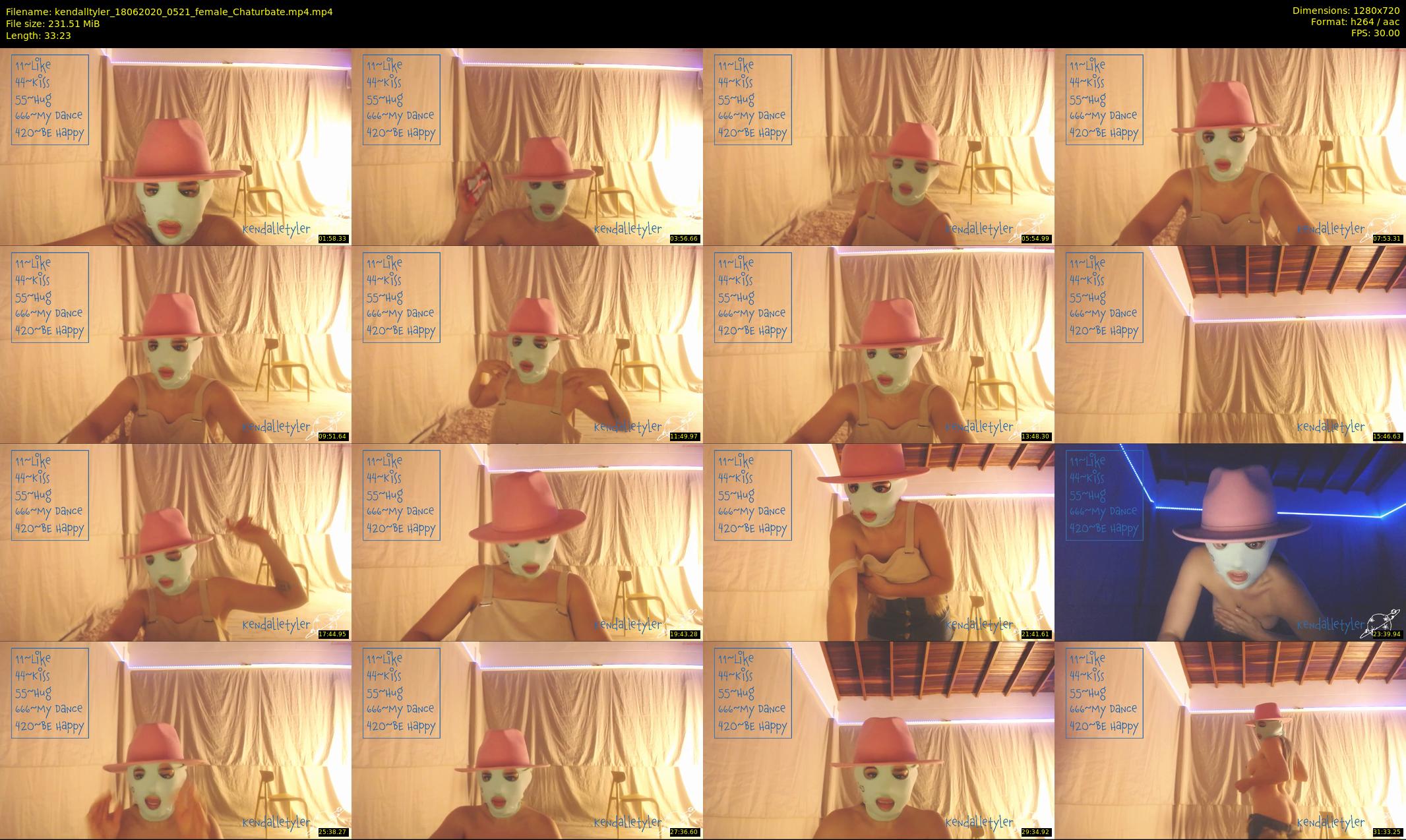 kendalltyler — 34 minute Chaturbate female cam show recording, 720p, Jun 18, 2020