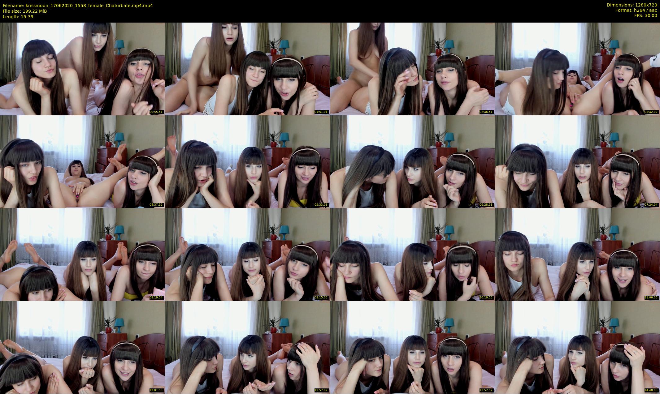 krissmoon — 16 minute Chaturbate female cam show recording, 720p, Jun 17, 2020