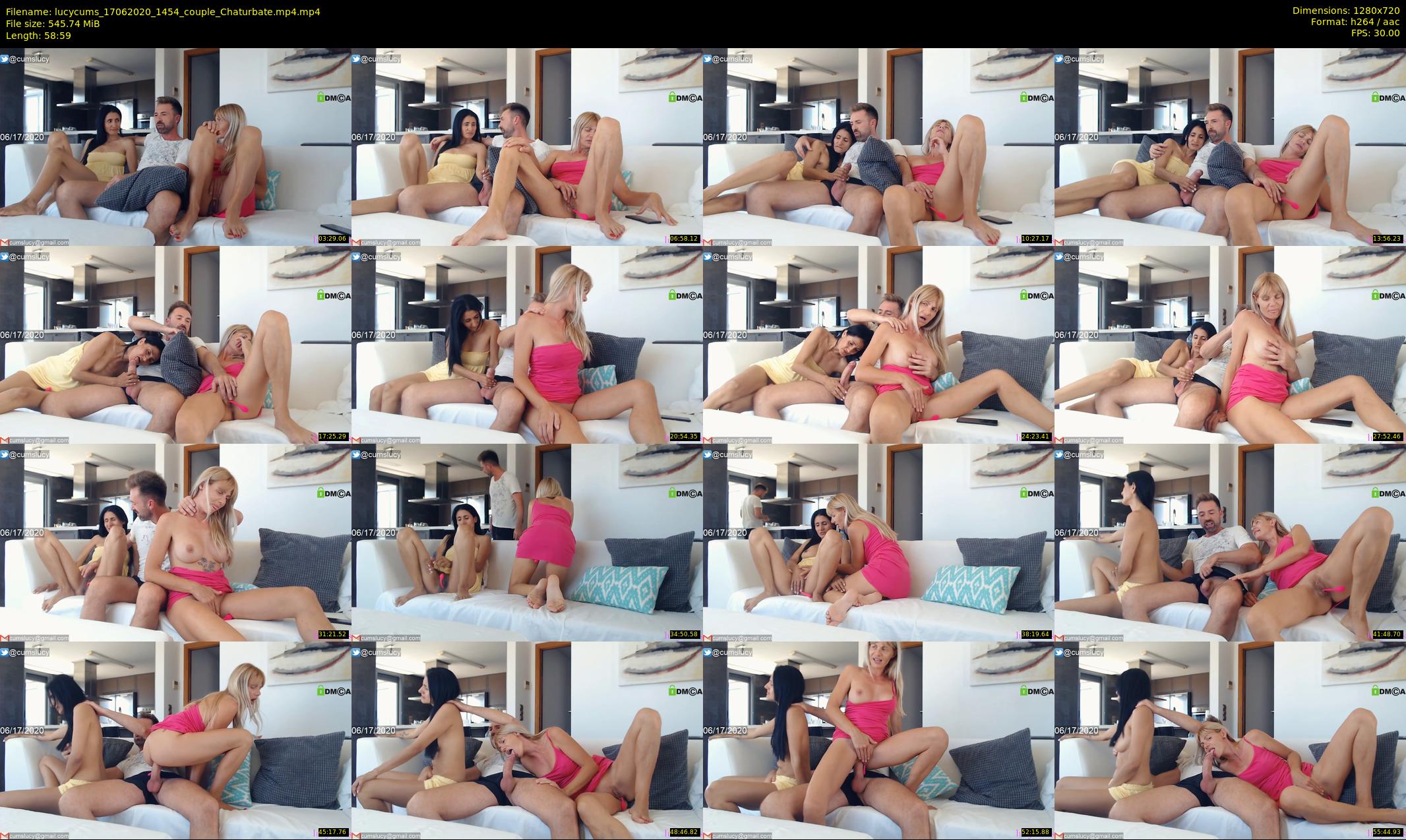 lucycums — 59 minute Chaturbate couple cam show recording, 720p, Jun 17, 2020