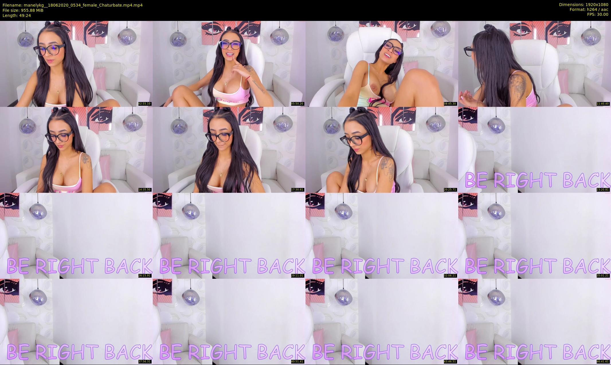 manelykg_ — 50 minute Chaturbate female cam show recording, 1080p, Jun 18, 2020