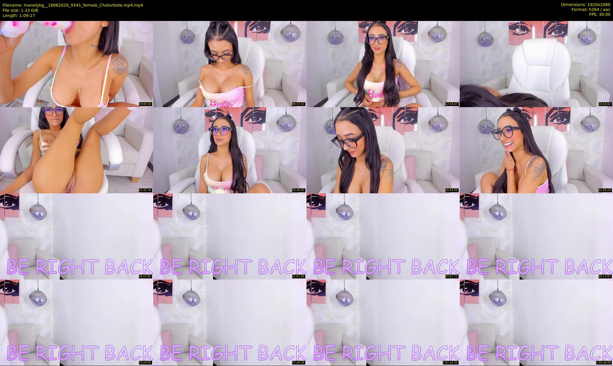 manelykg_ — 70 minute Chaturbate female cam show recording, 1080p, Jun 18, 2020
