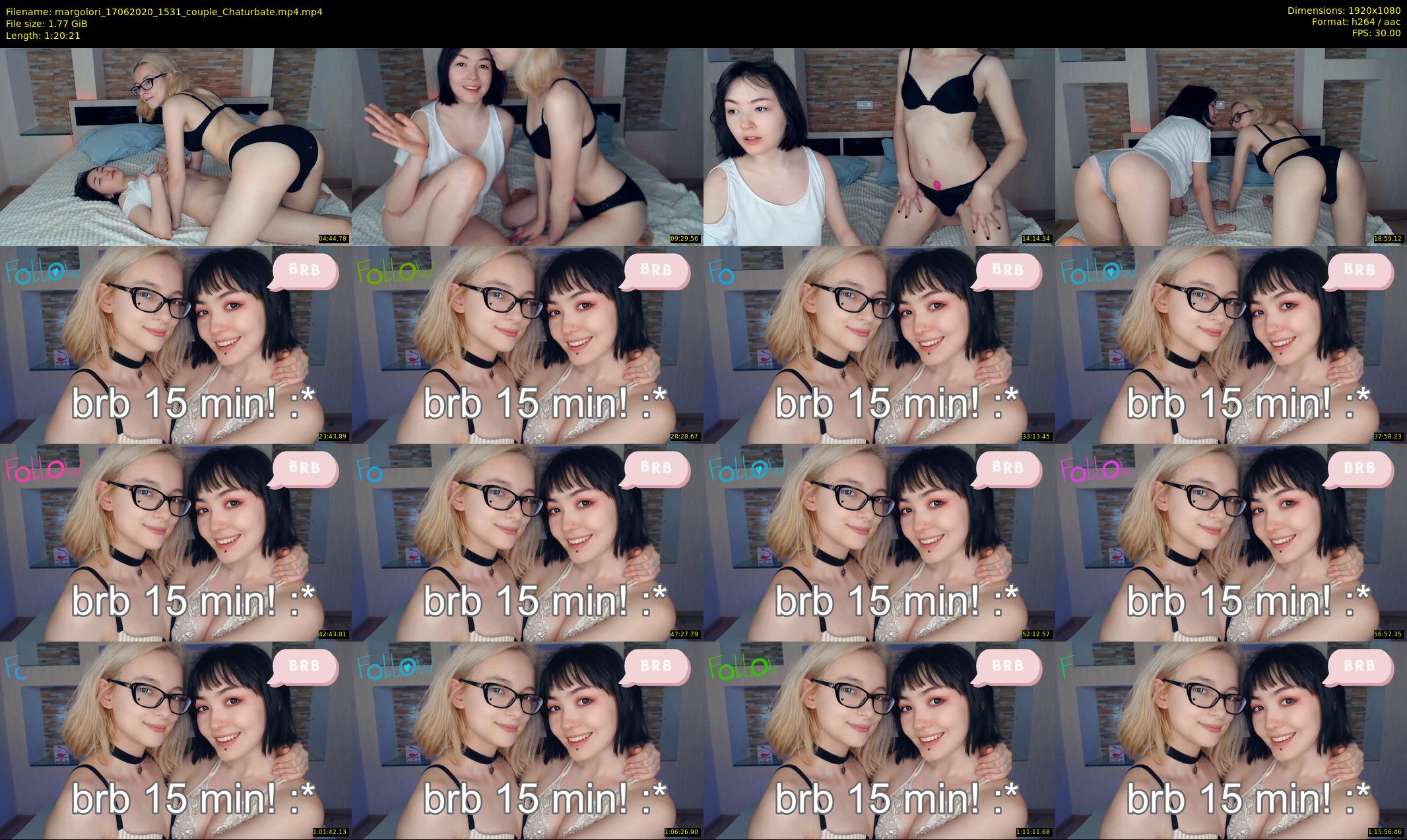 margolori — 81 minute Chaturbate couple cam show recording, 1080p, Jun 17, 2020