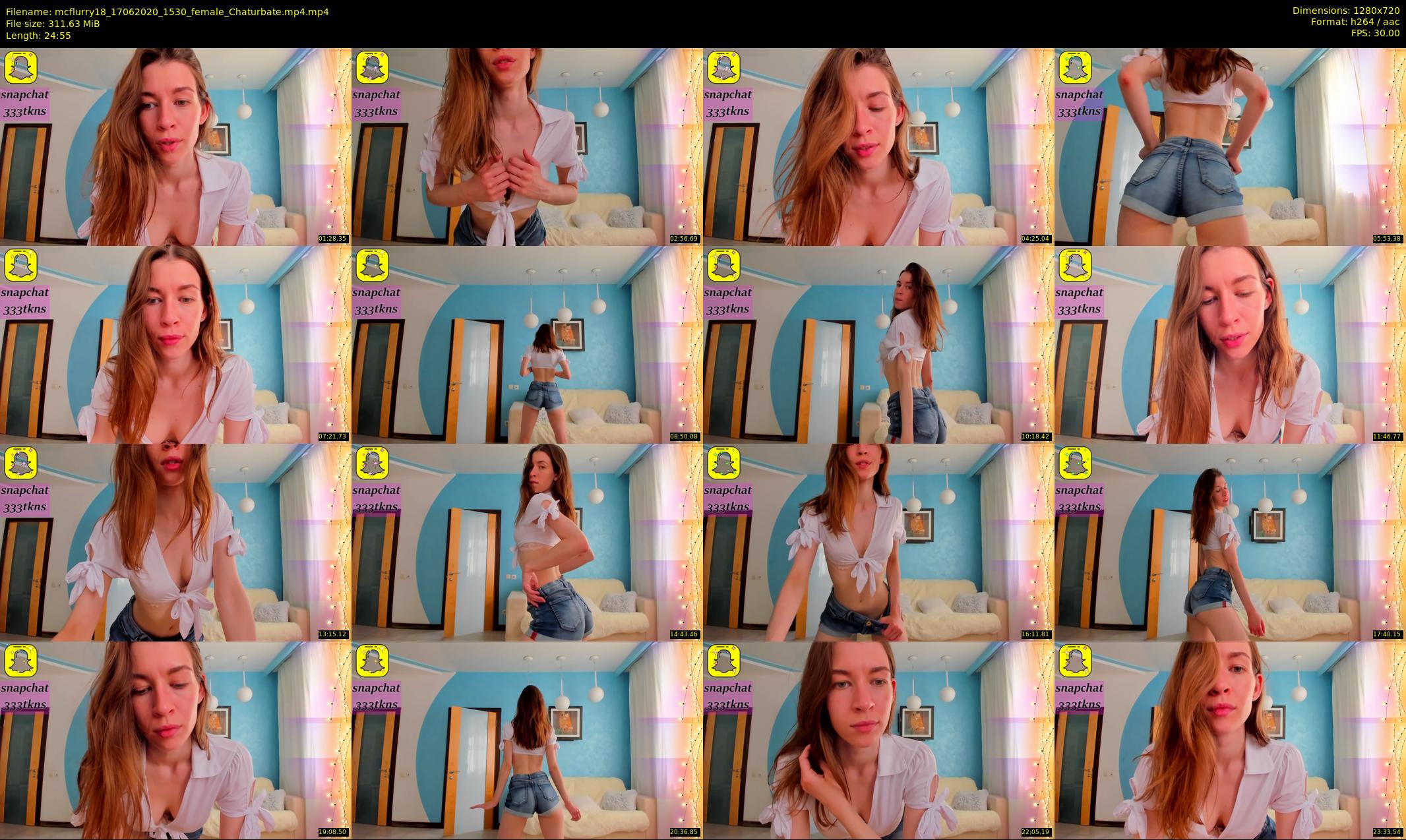 mcflurry18 — 25 minute Chaturbate female cam show recording, 720p, Jun 17, 2020