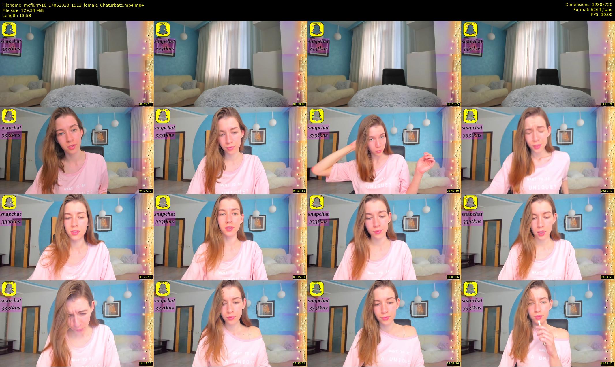 mcflurry18 — 14 minute Chaturbate female cam show recording, 720p, Jun 17, 2020