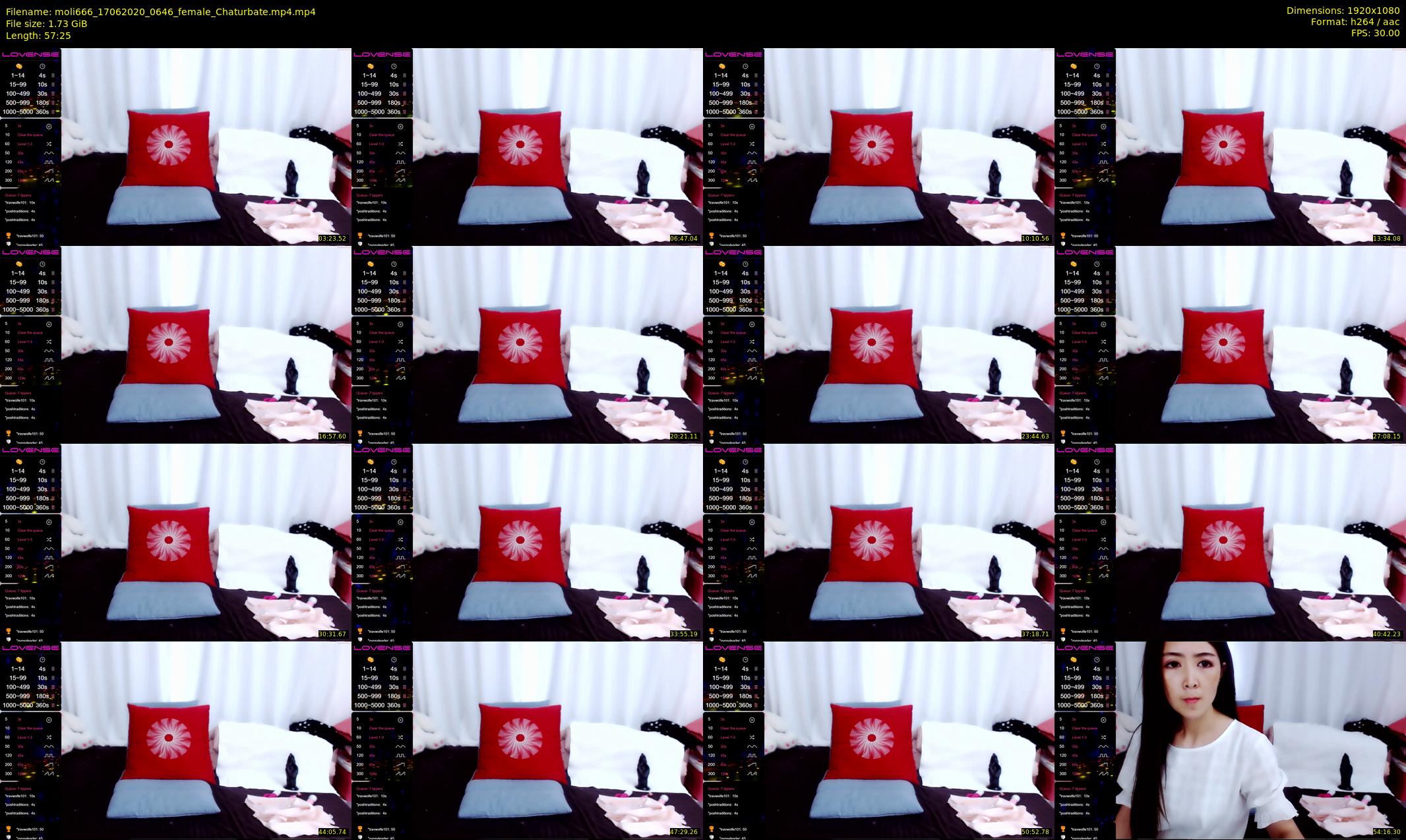 moli666 — 58 minute Chaturbate female cam show recording, 1080p, Jun 17, 2020