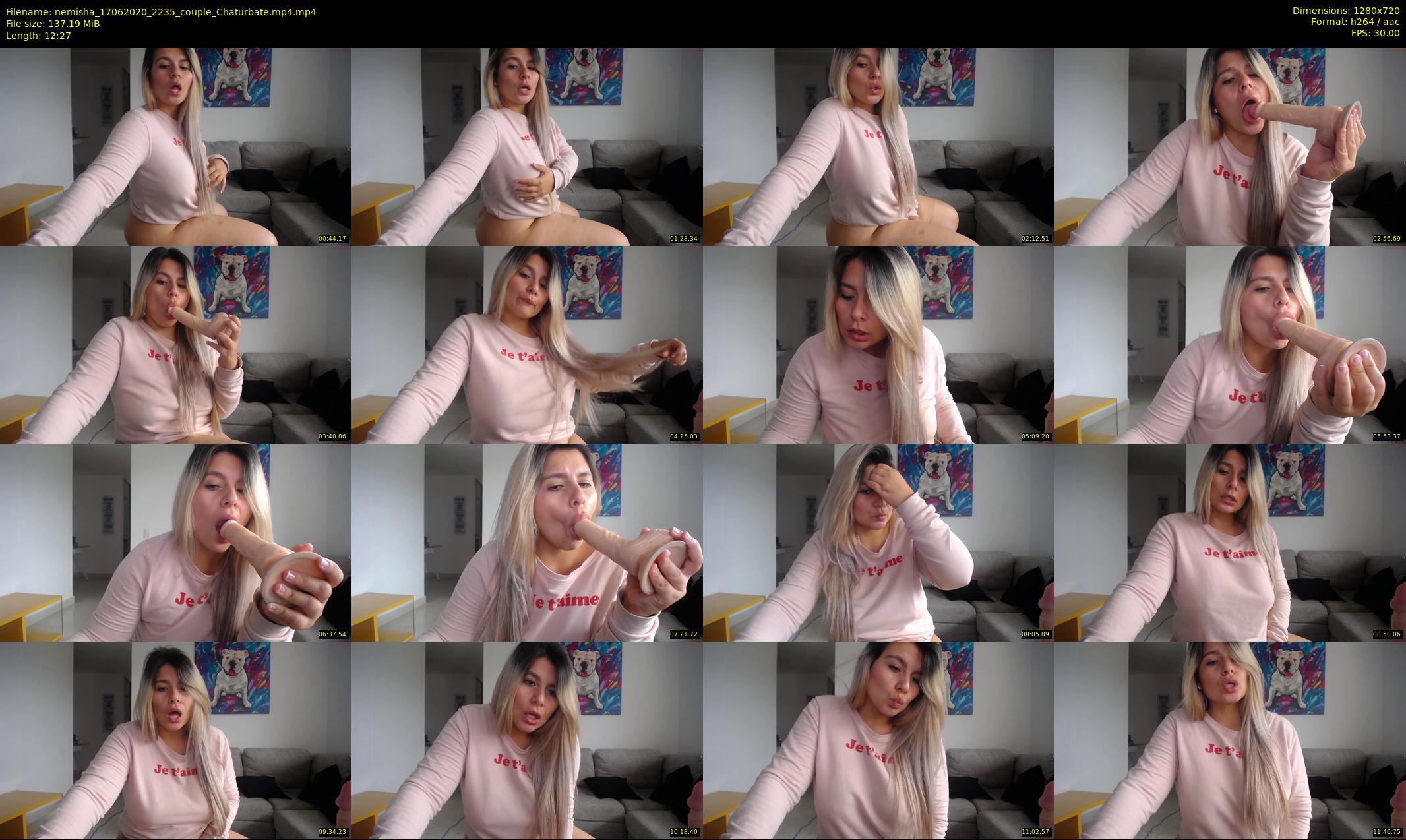 nemisha — 13 minute Chaturbate female cam show recording, 720p, Jun 17, 2020