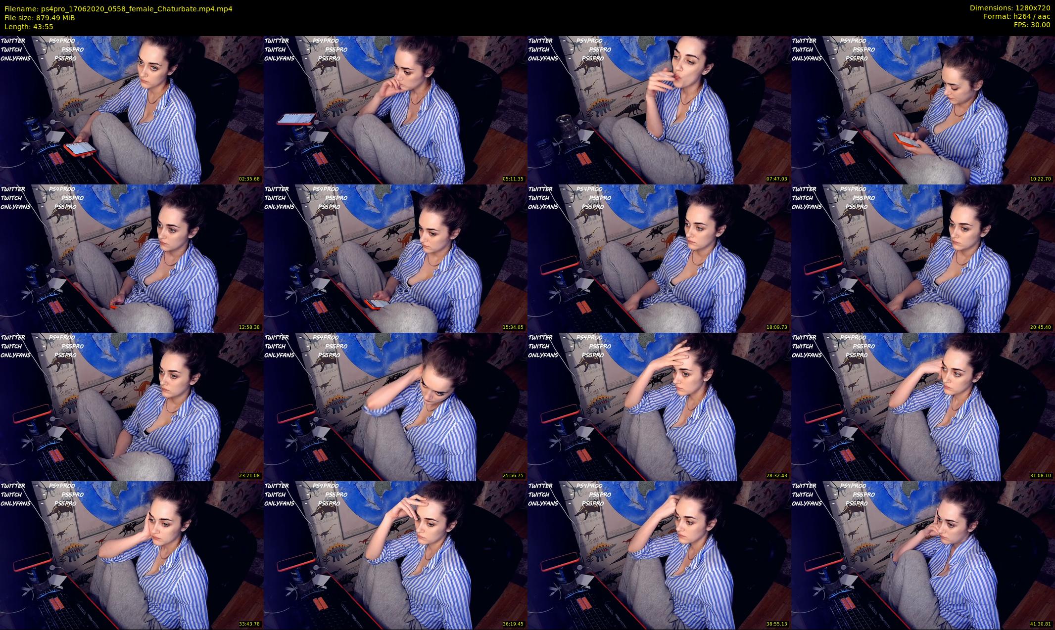 ps4pro — 44 minute Chaturbate female cam show recording, 720p, Jun 17, 2020