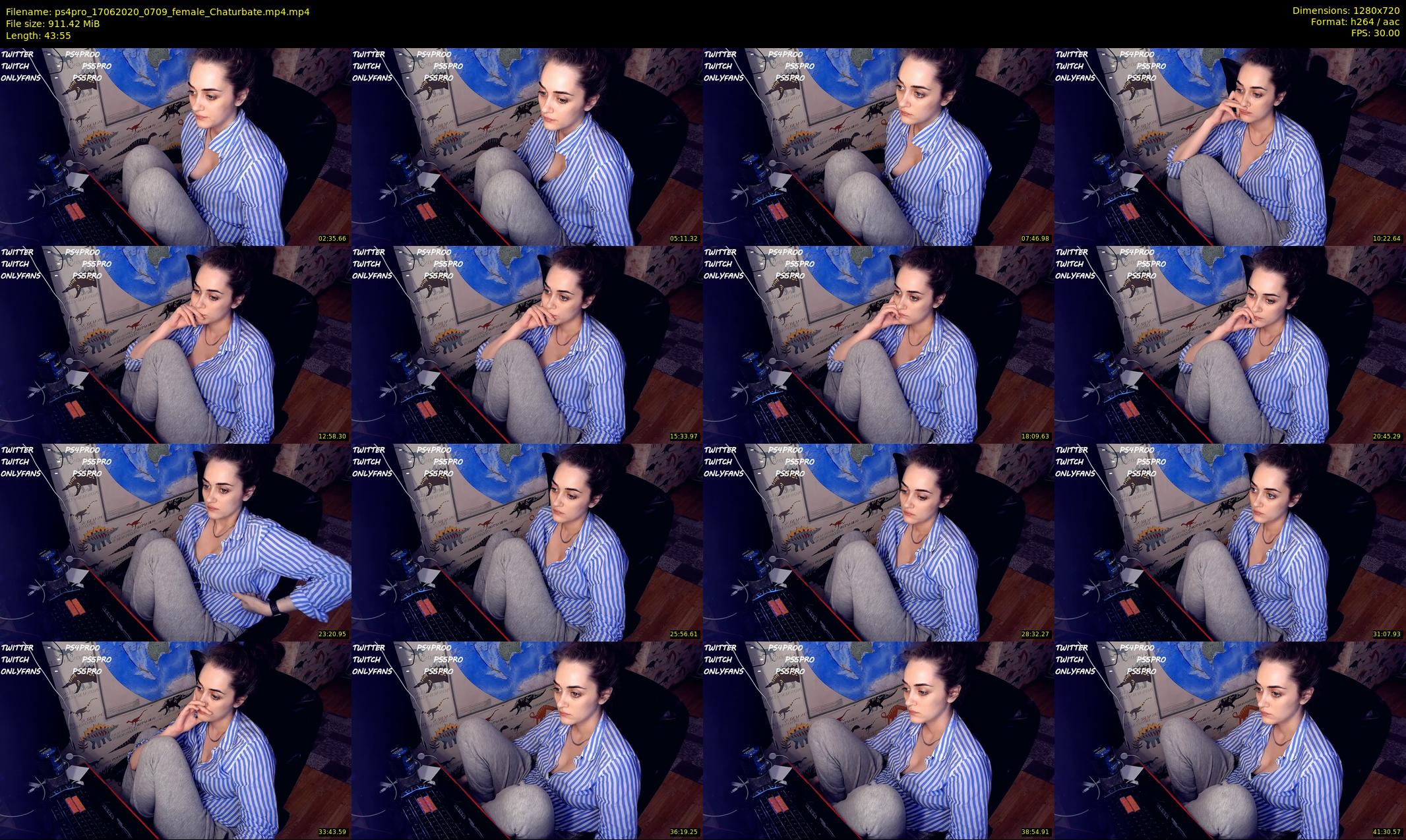 ps4pro — 44 minute Chaturbate female cam show recording, 720p, Jun 17, 2020