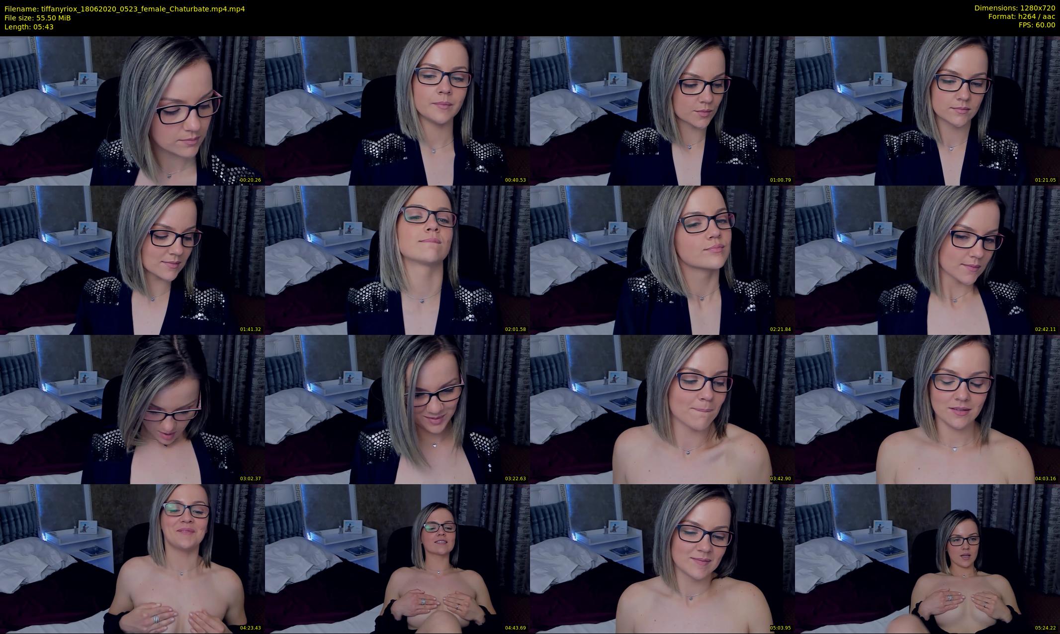 tiffanyriox — 6 minute Chaturbate female cam show recording, 720p, Jun 18, 2020