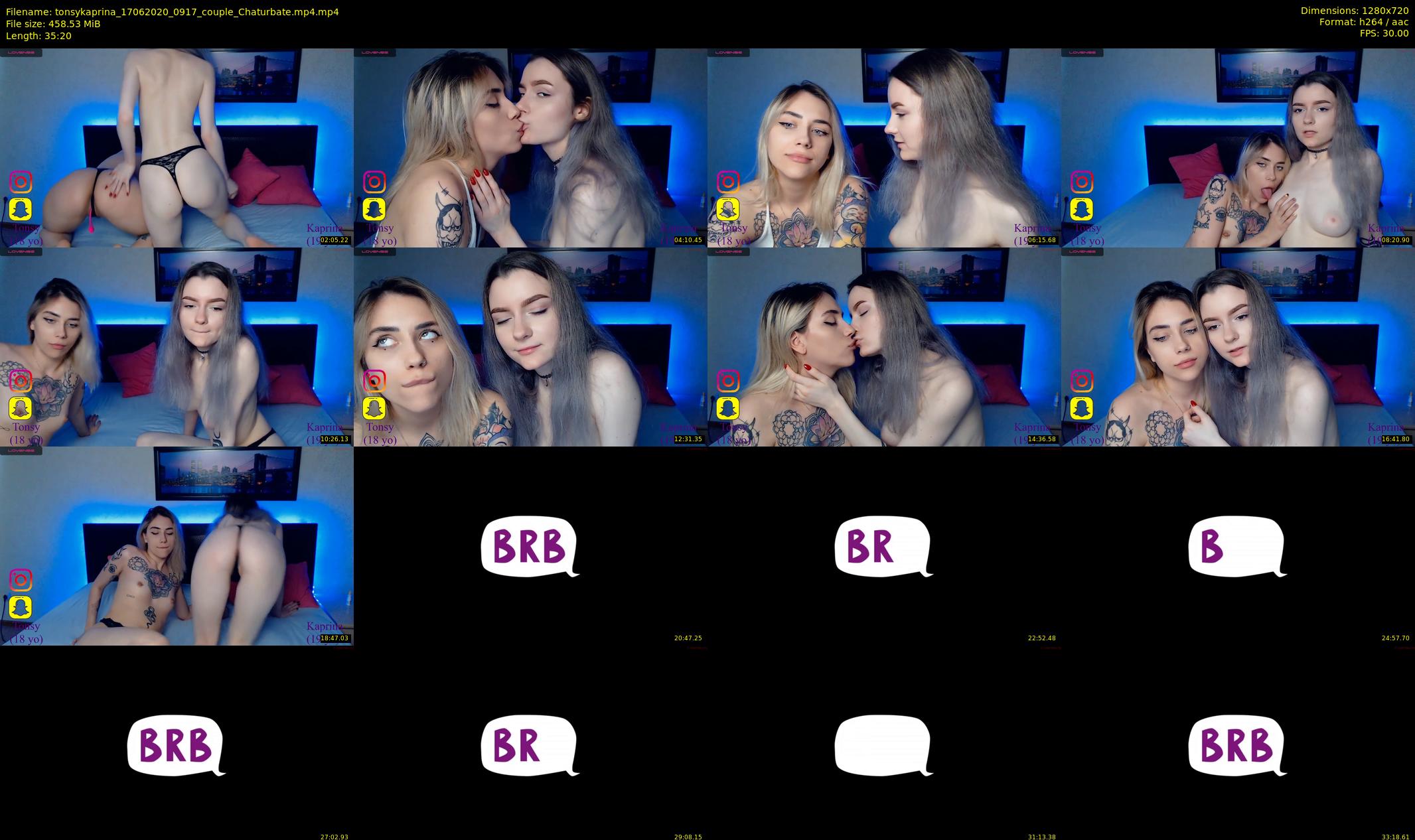 tonsykaprina — 36 minute Chaturbate couple cam show recording, 720p, Jun 17, 2020