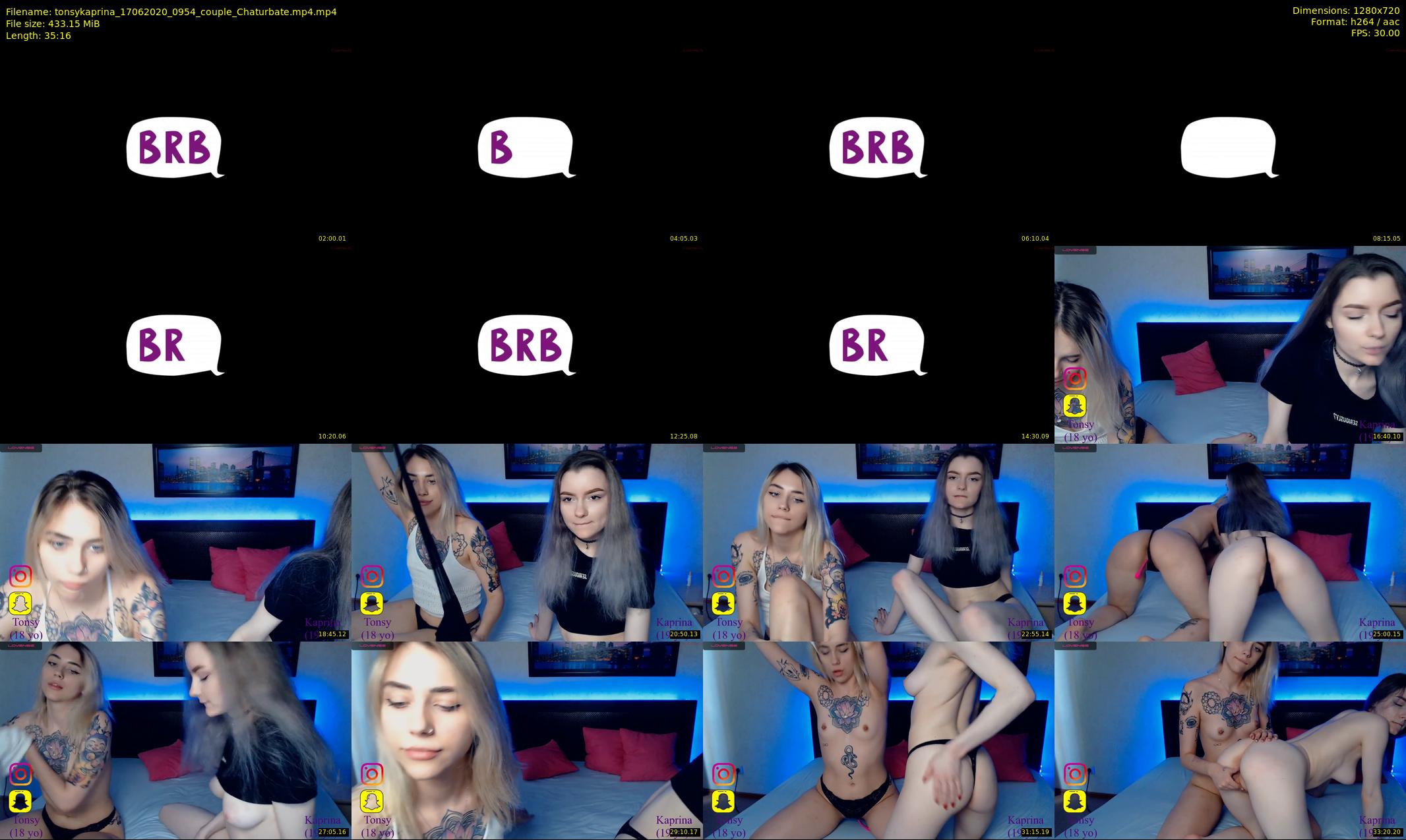 tonsykaprina — 36 minute Chaturbate couple cam show recording, 720p, Jun 17, 2020