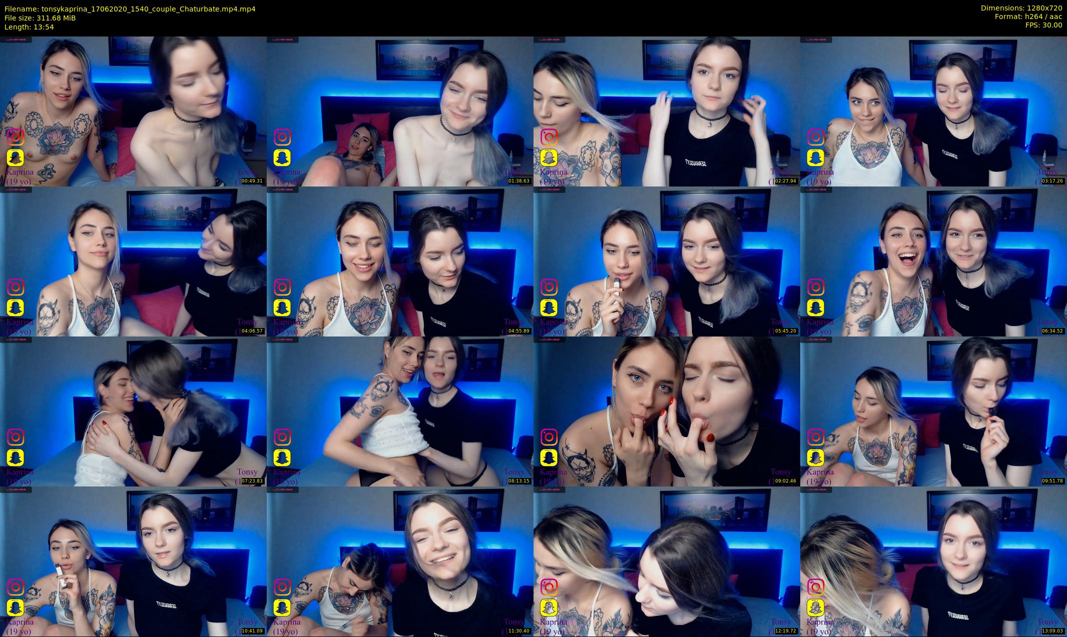 tonsykaprina — 14 minute Chaturbate couple cam show recording, 720p, Jun 17, 2020