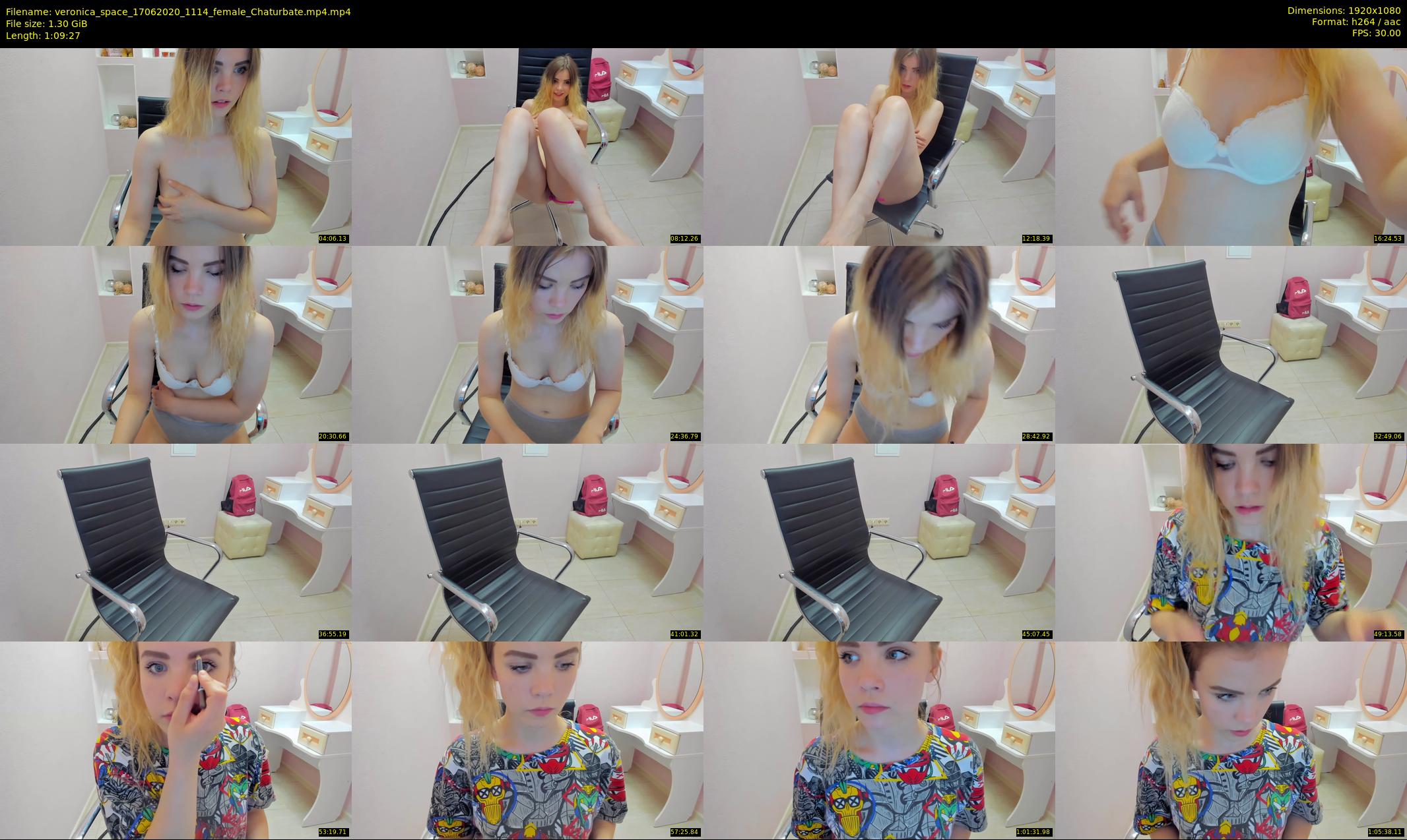 veronica_space — 70 minute Chaturbate female cam show recording, 1080p, Jun 17, 2020