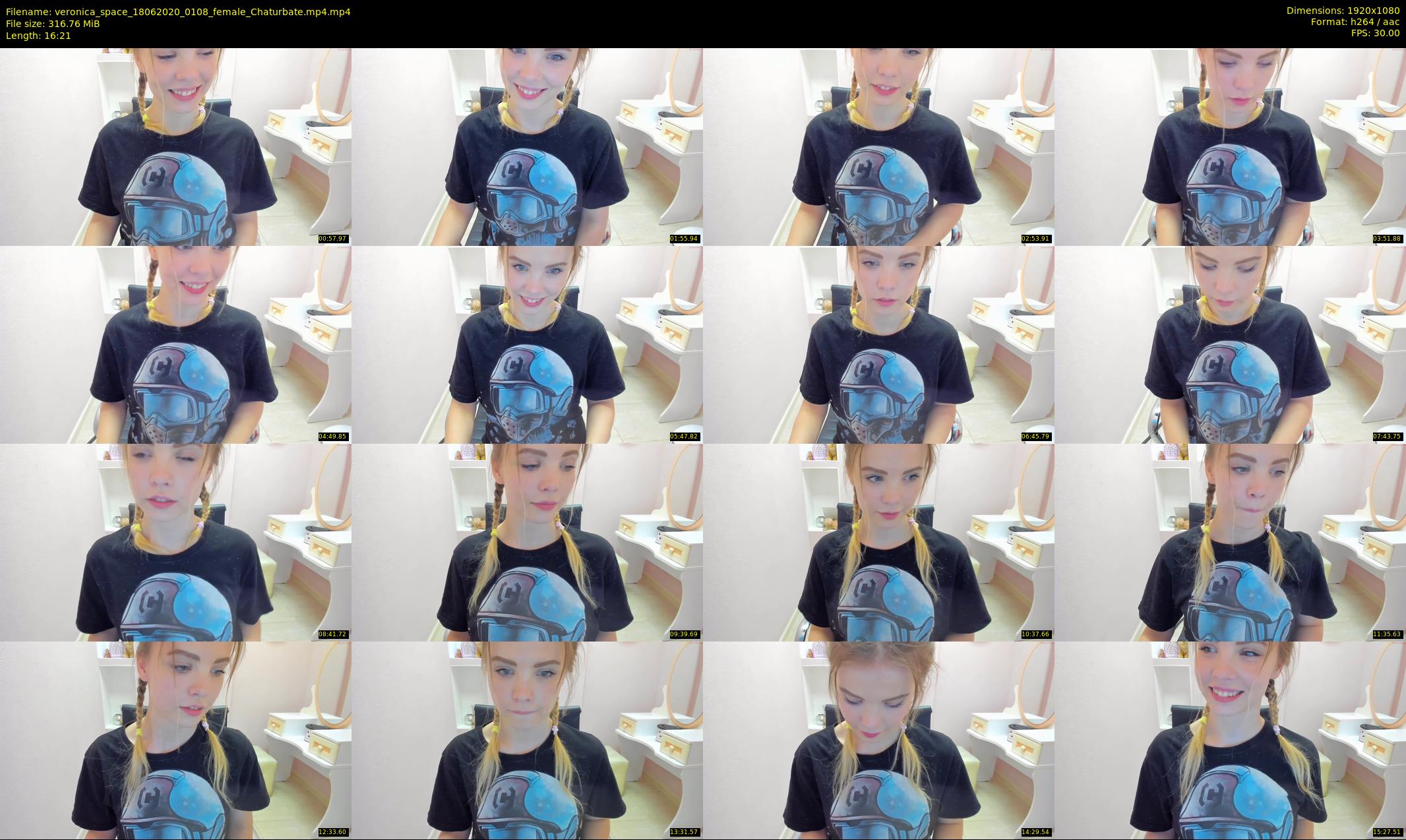veronica_space — 17 minute Chaturbate female cam show recording, 1080p, Jun 18, 2020