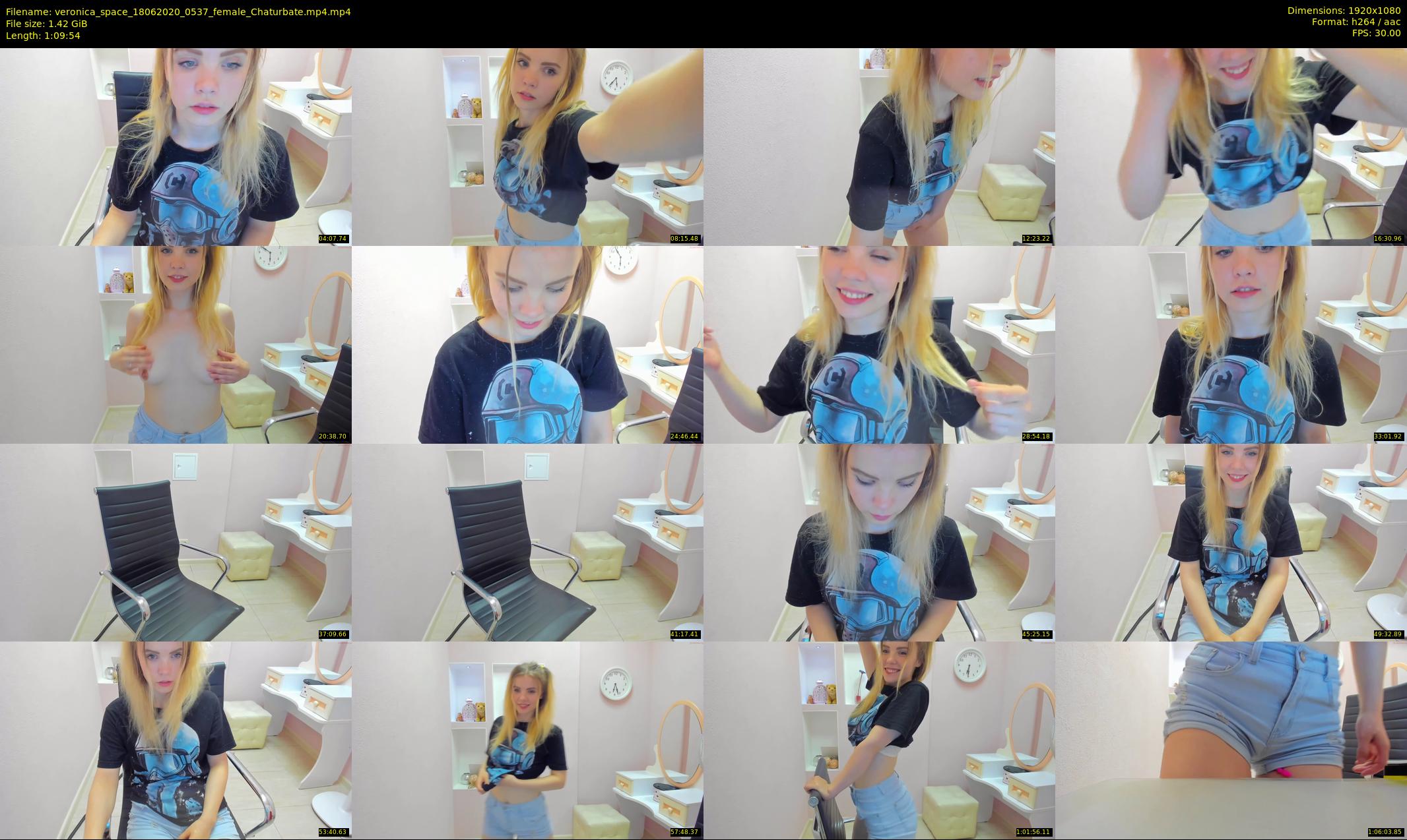 veronica_space — 70 minute Chaturbate female cam show recording, 1080p, Jun 18, 2020
