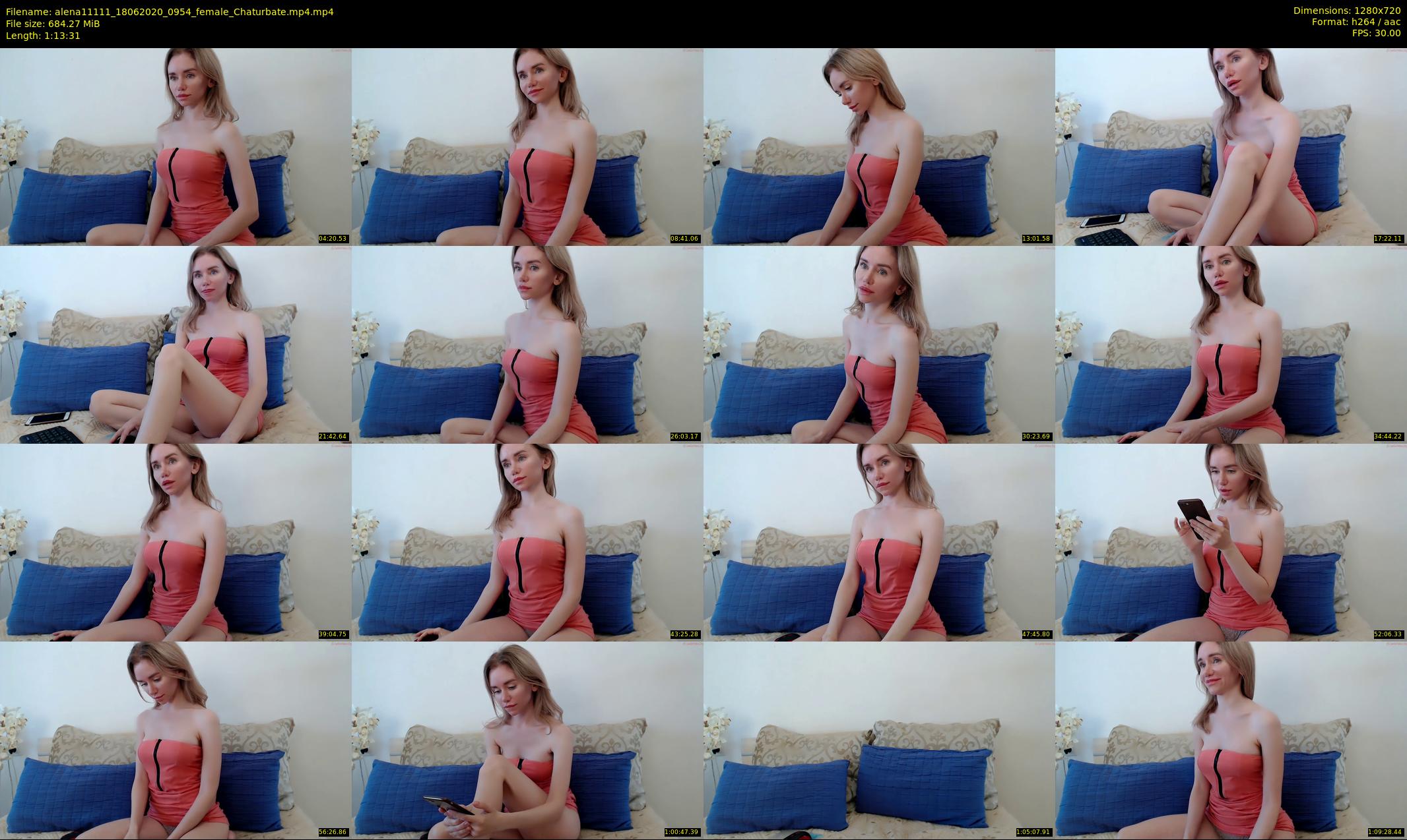 alena11111 — 74 minute Chaturbate female cam show recording, 720p, Jun 18, 2020