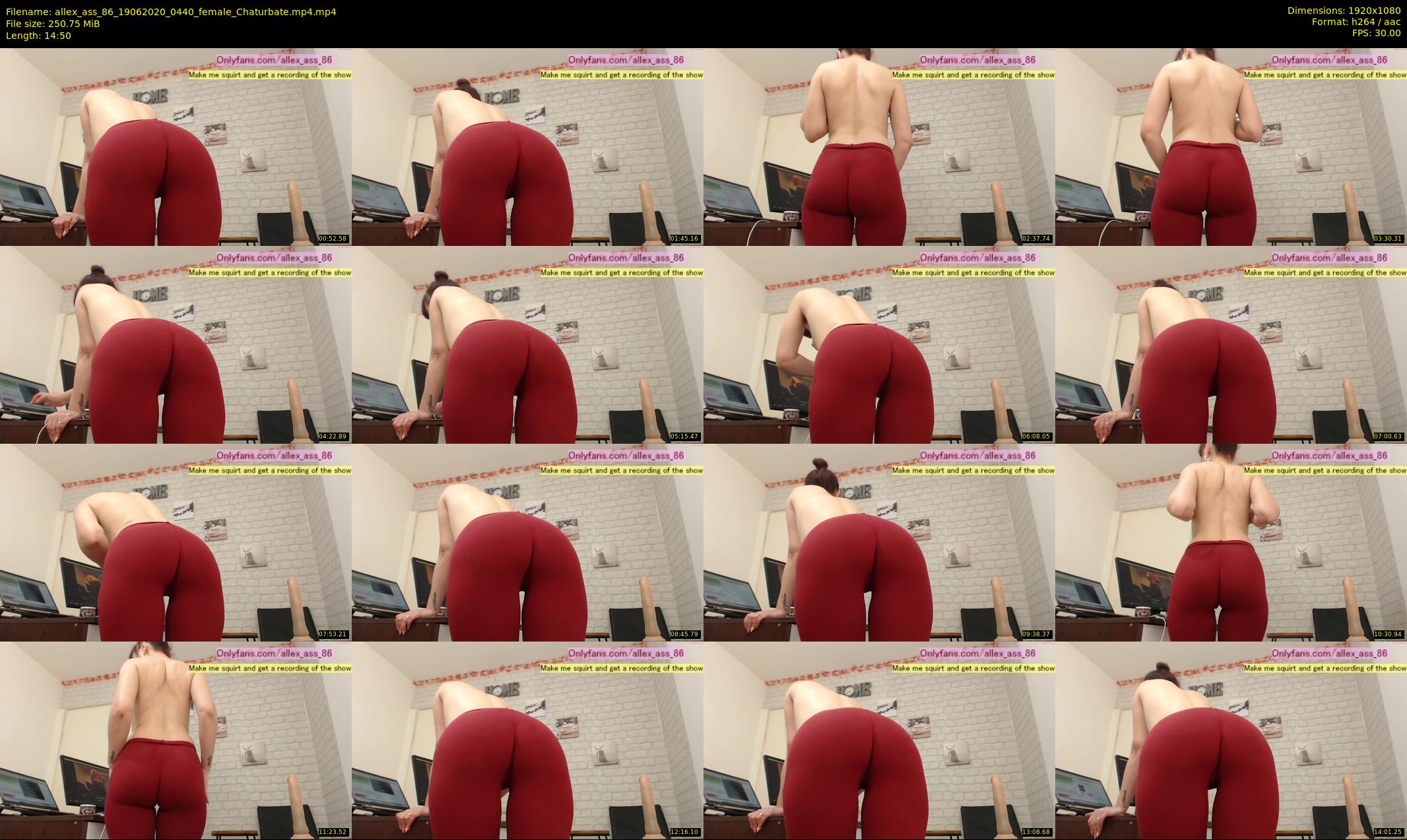 allex_ass_86 — 15 minute Chaturbate female cam show recording, 1080p, Jun 19, 2020