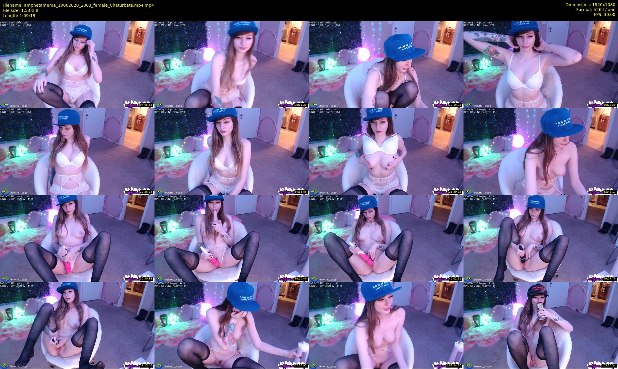 amphetameme — 70 minute Chaturbate female cam show recording, 1080p, Jun 10, 2020