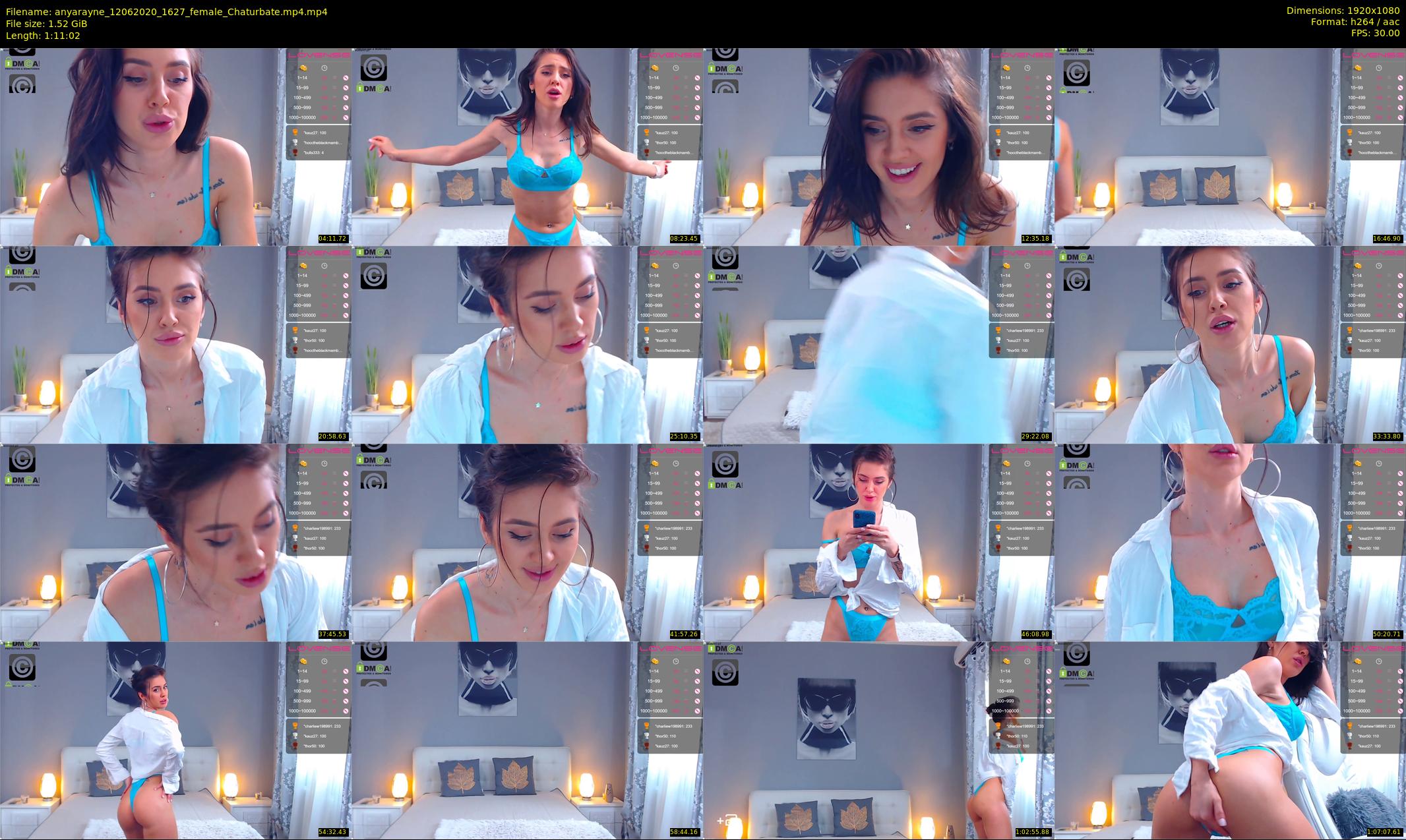 anyarayne — 72 minute Chaturbate female cam show recording, 1080p, Jun 12, 2020