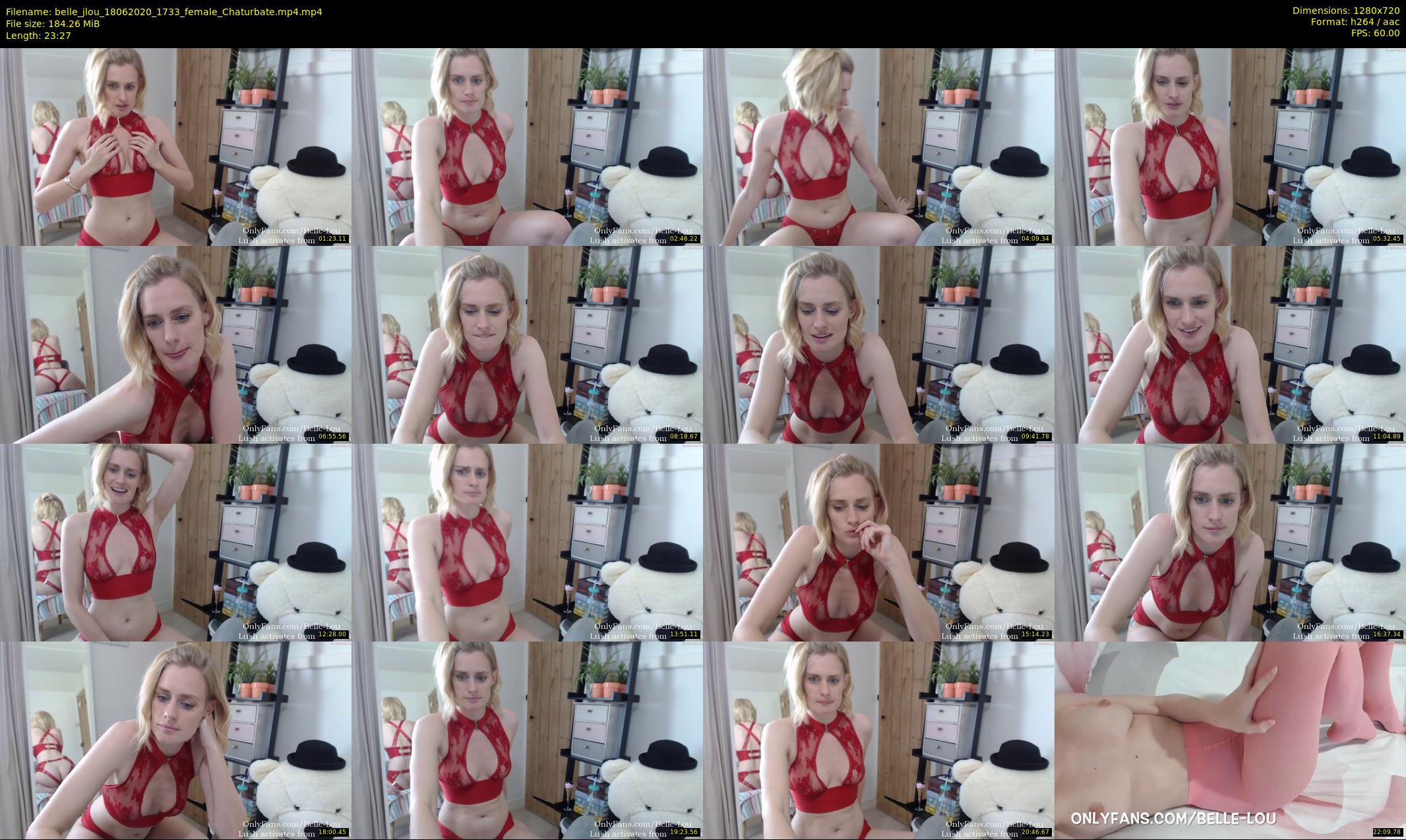 belle_jlou — 24 minute Chaturbate female cam show recording, 720p, Jun 18, 2020