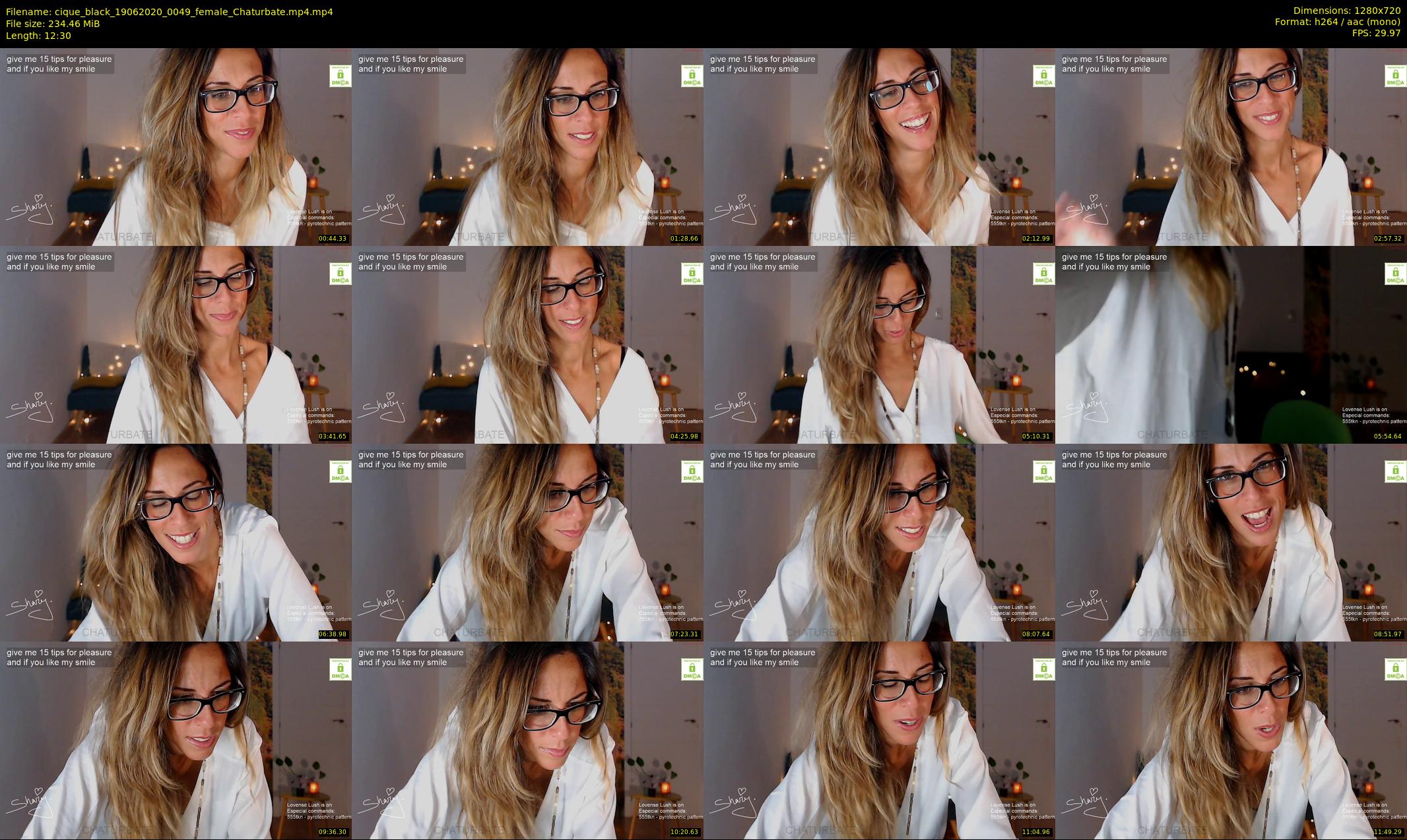 cique_black — 13 minute Chaturbate female cam show recording, 720p, Jun 19, 2020