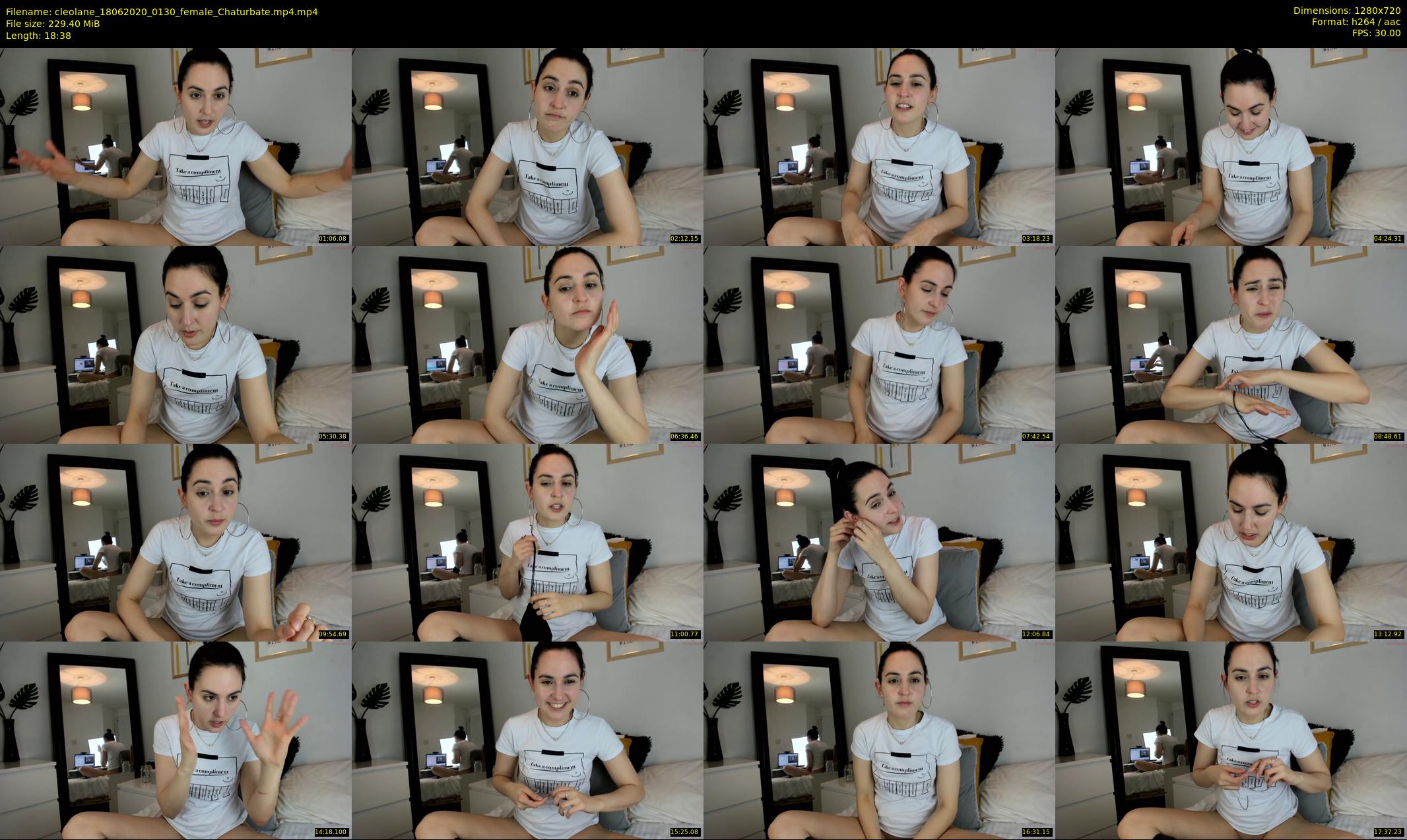 cleolane — 19 minute Chaturbate female cam show recording, 720p, Jun 18, 2020