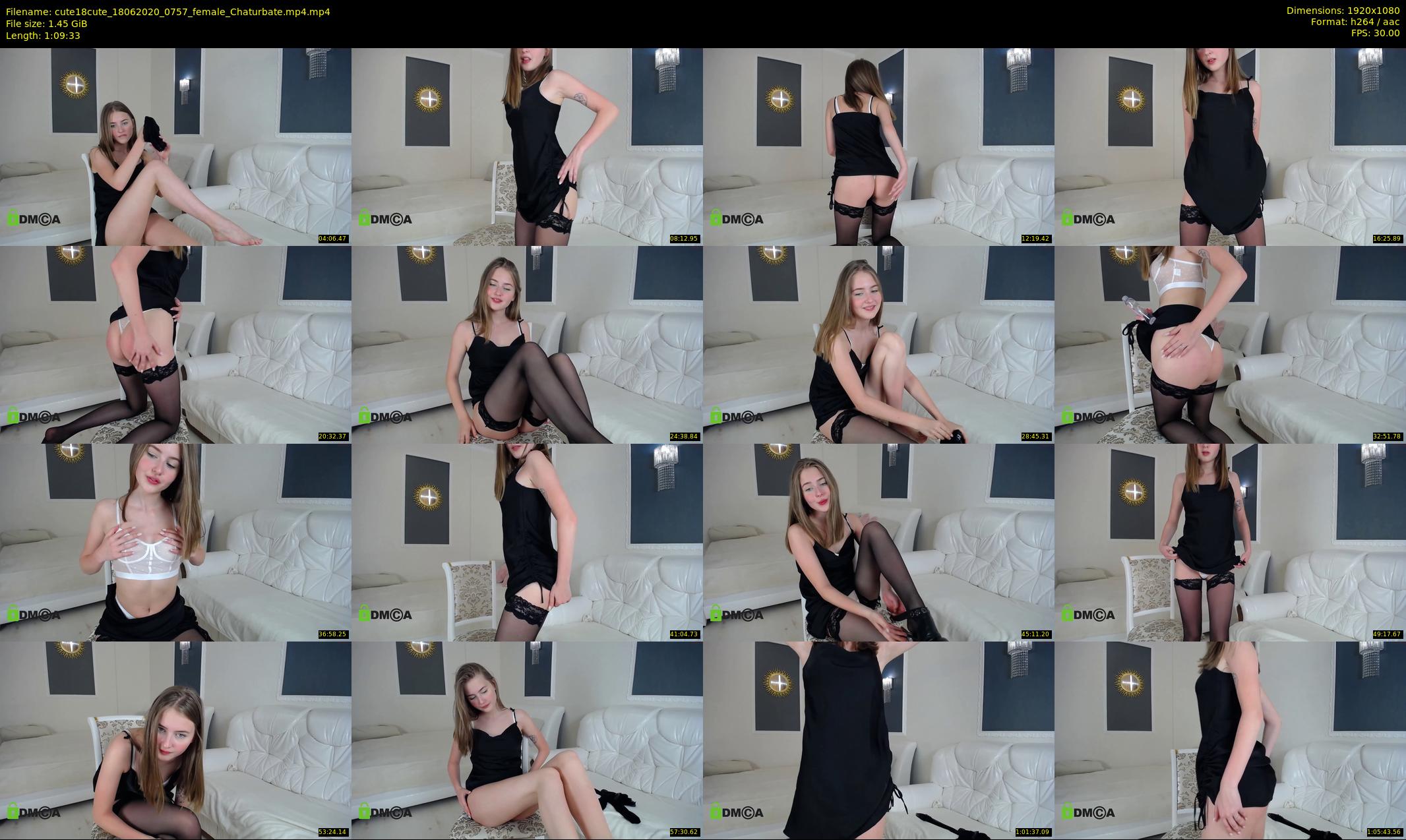 cute18cute — 70 minute Chaturbate female cam show recording, 1080p, Jun 18, 2020