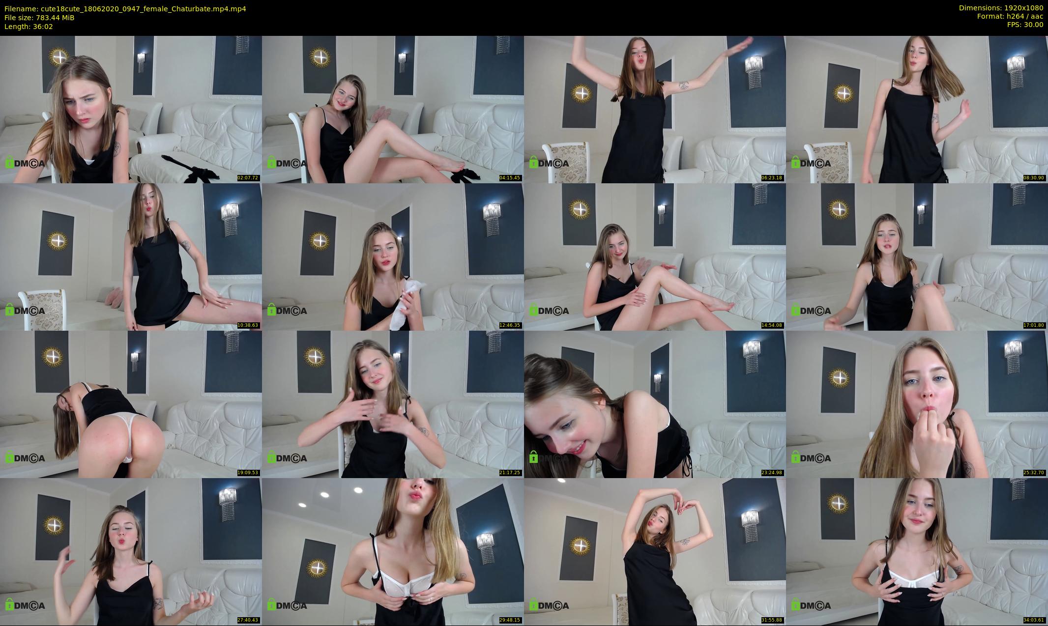 cute18cute — 37 minute Chaturbate female cam show recording, 1080p, Jun 18, 2020