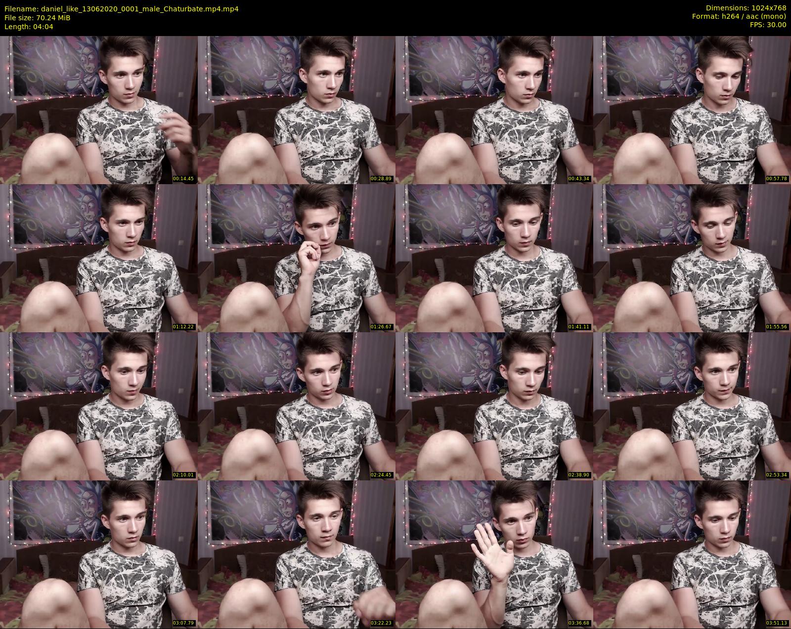 daniel_like — 5 minute Chaturbate male cam show recording, 720p, Jun 13, 2020