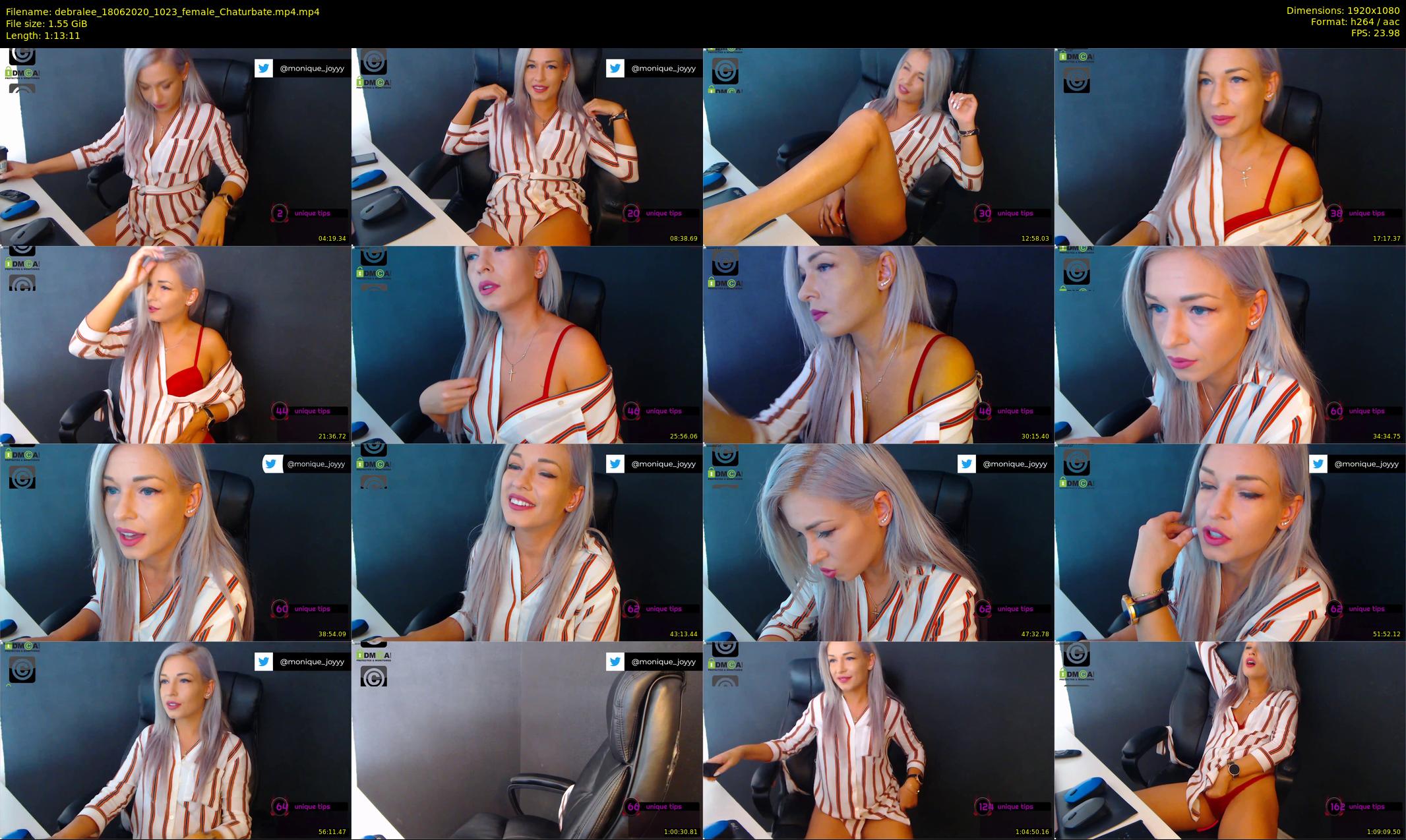 debralee — 74 minute Chaturbate female cam show recording, 1080p, Jun 18, 2020