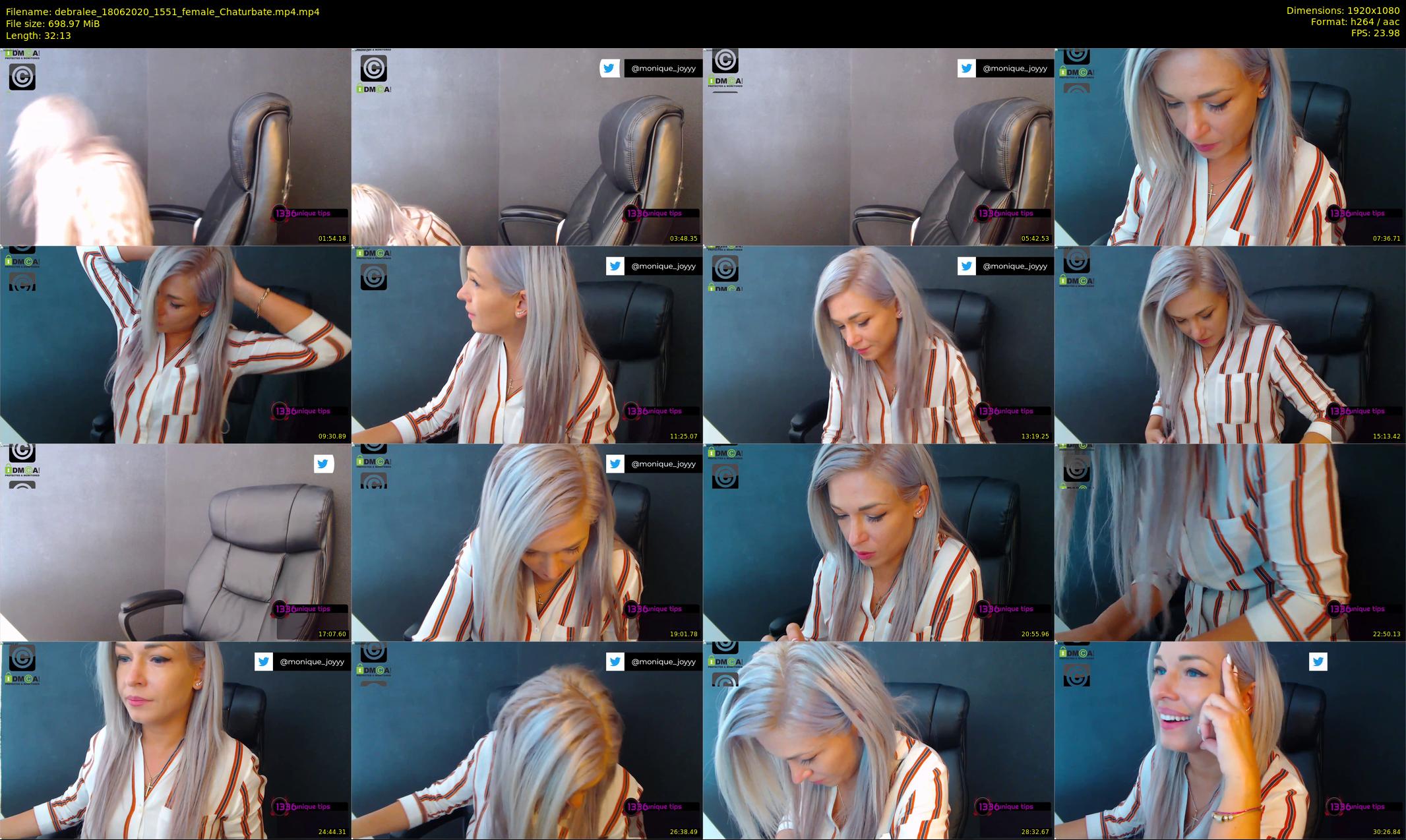 debralee — 33 minute Chaturbate female cam show recording, 1080p, Jun 18, 2020