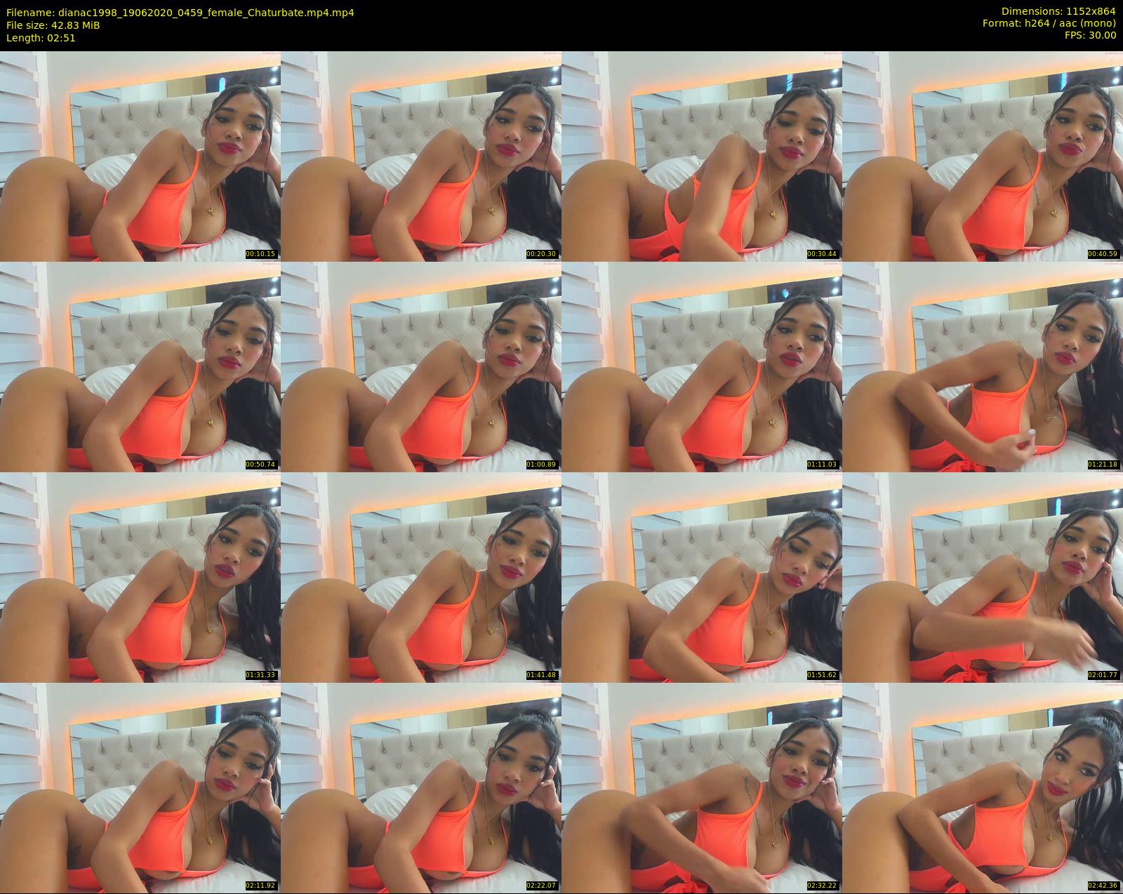 dianac1998 — 3 minute Chaturbate female cam show recording, 720p, Jun 19, 2020