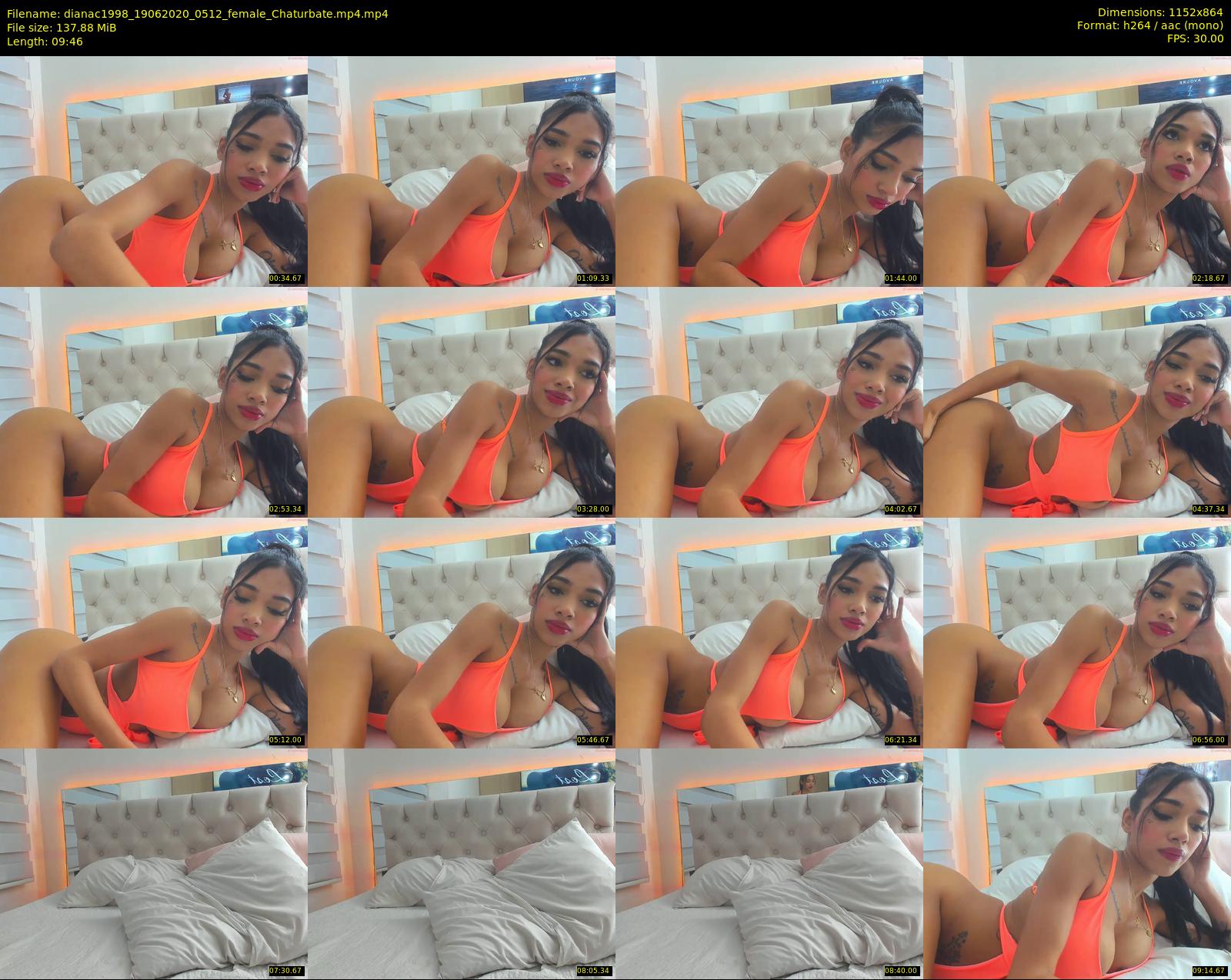 dianac1998 — 10 minute Chaturbate female cam show recording, 720p, Jun 19, 2020