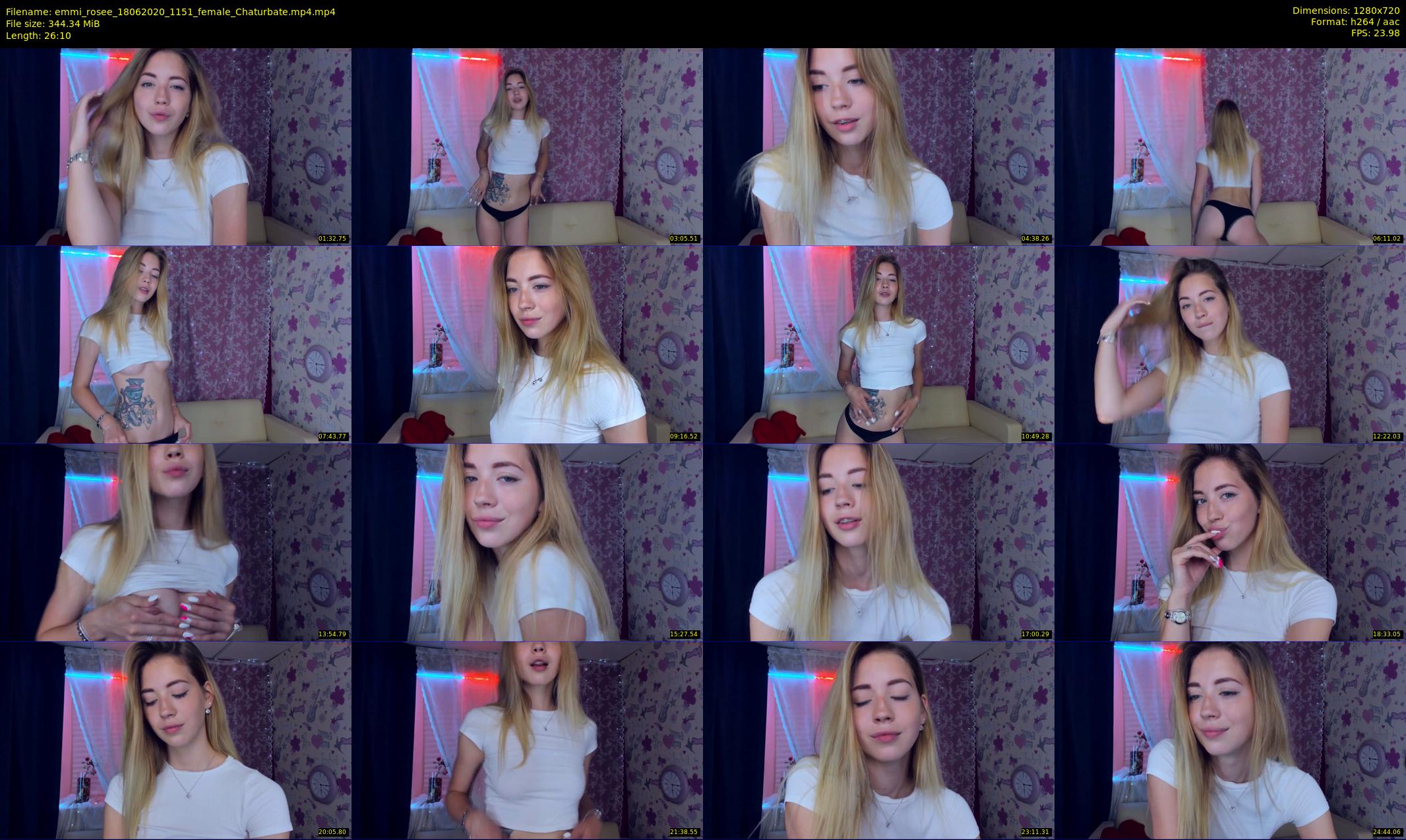 emmi_rosee — 27 minute Chaturbate female cam show recording, 720p, Jun 18, 2020